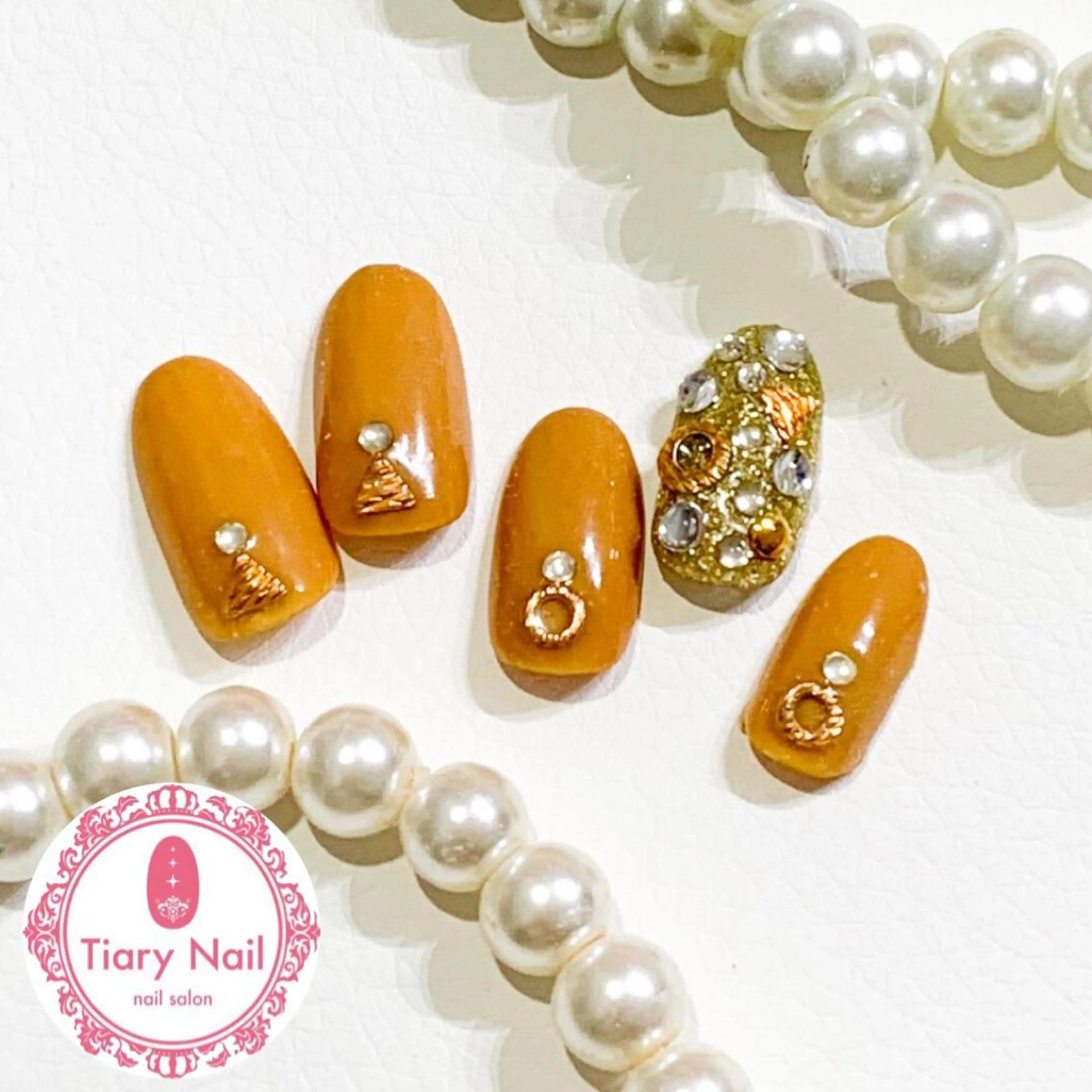 ネイル 桜ネイル 長さ出し スカルプネイル 💗🪽Tiary Nail🪽💗のネイルデザイン