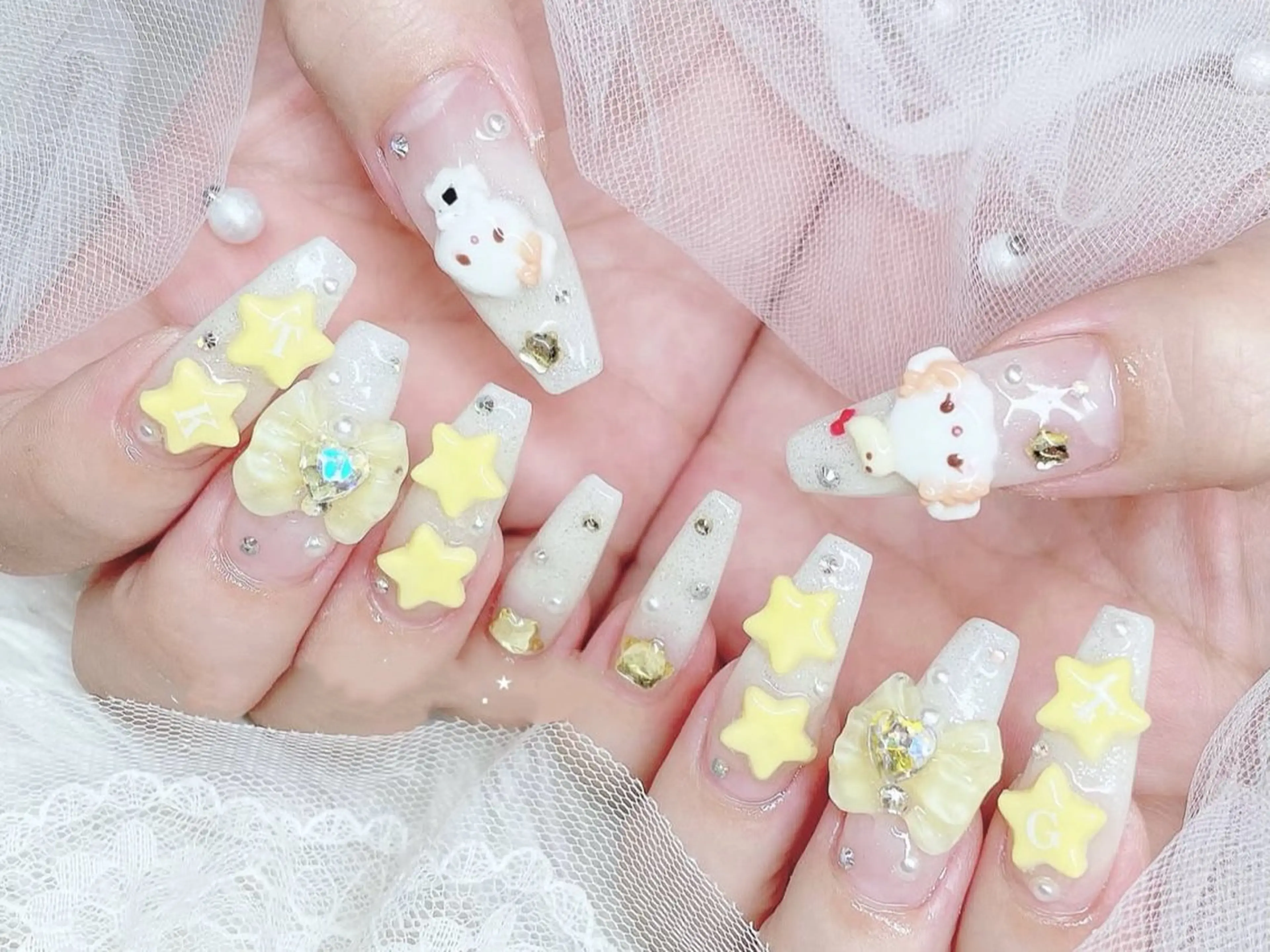 メンズ ネイル アートネイル フレンチネイル ジェルネイル キラキラネイル パラジェル ハンドネイル Bloom スカルプ専門店のネイルデザイン