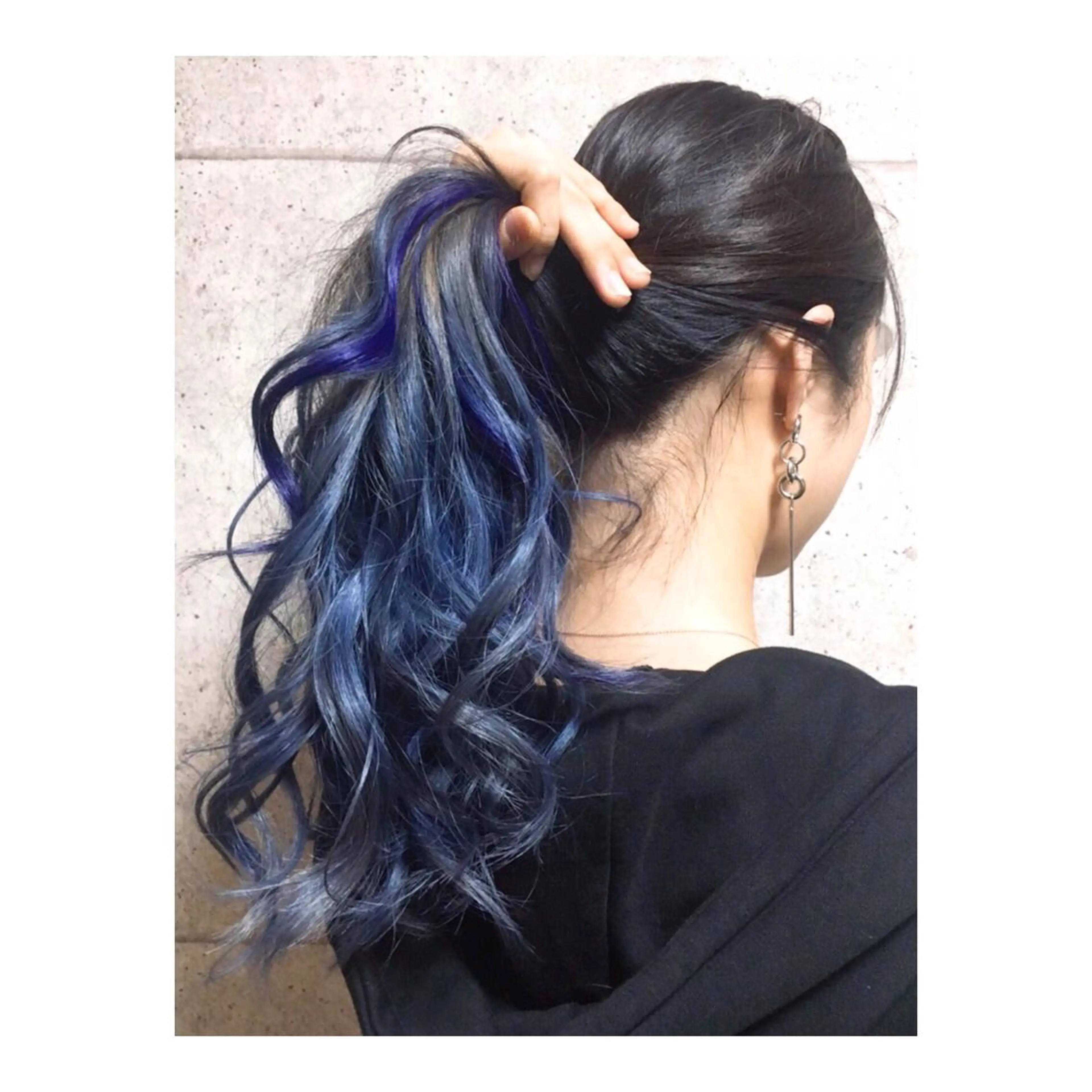 セミロング カラー ブルーカラー グラデーションカラー パープルカラー シルバー Cuon所属・✨ご新規様のみ✨ ウンノのヘアスタイル