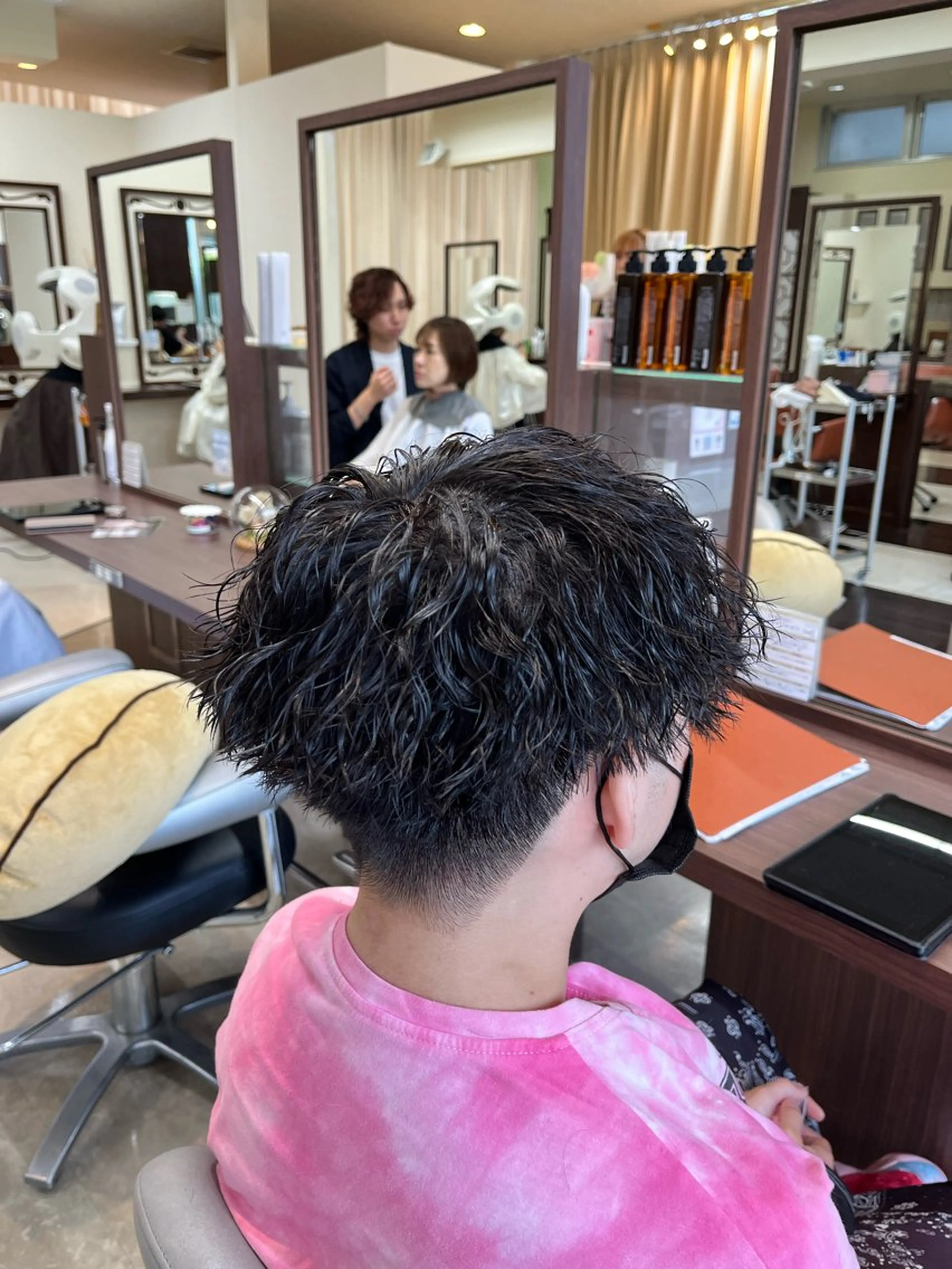 ショート パーマ メンズ マッシュ メンズパーマ ツイストスパイラルパーマ 刈り上げ スパイラルパーマ AROH  men's cut&men's perm 船橋店所属・🧊メンズ特化🧊 高木航希のヘアスタイル