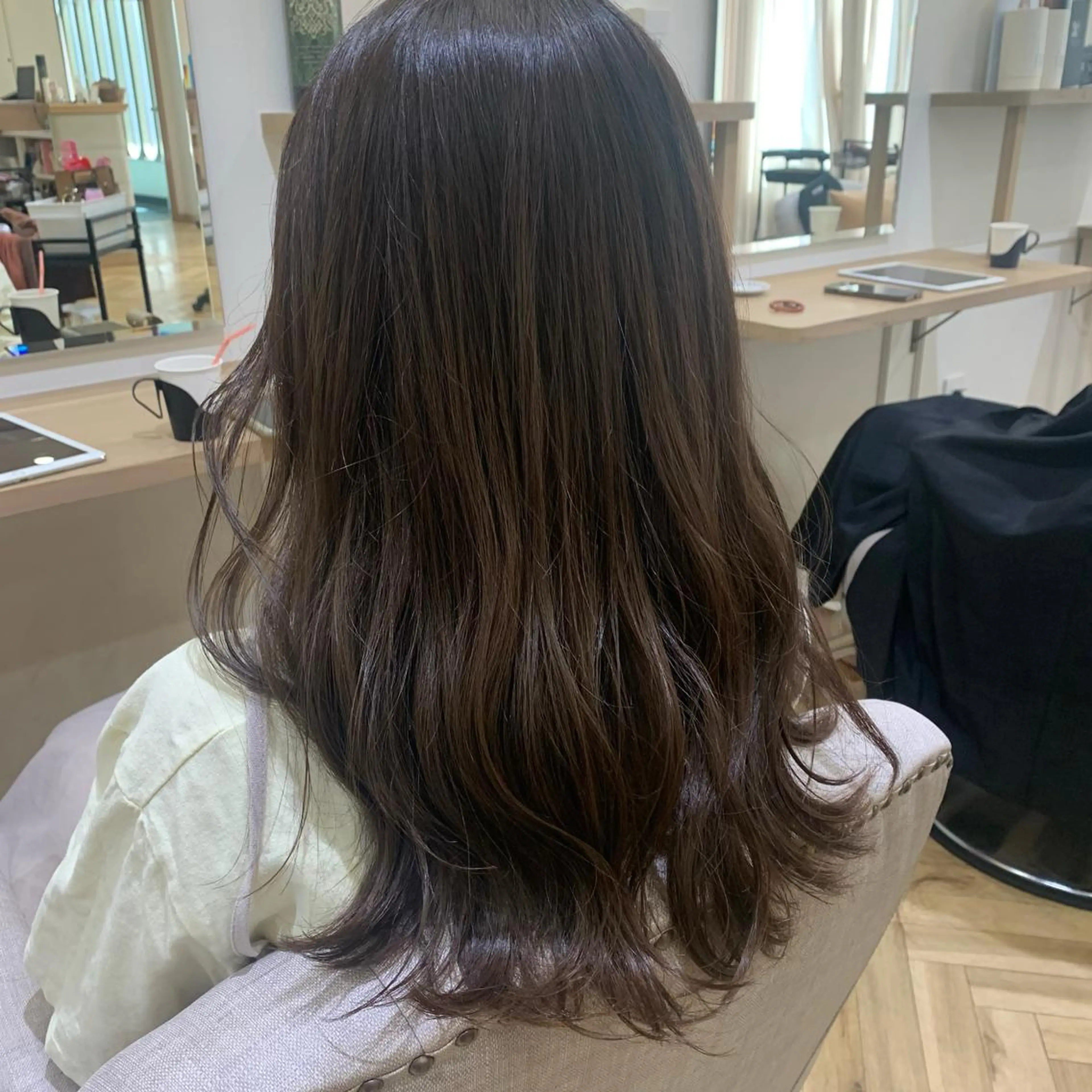 セミロング カット ヘアカラー トリートメント 韓国ﾍｱ&ｼｮｰﾄ ボブ💜桑原のヘアスタイル