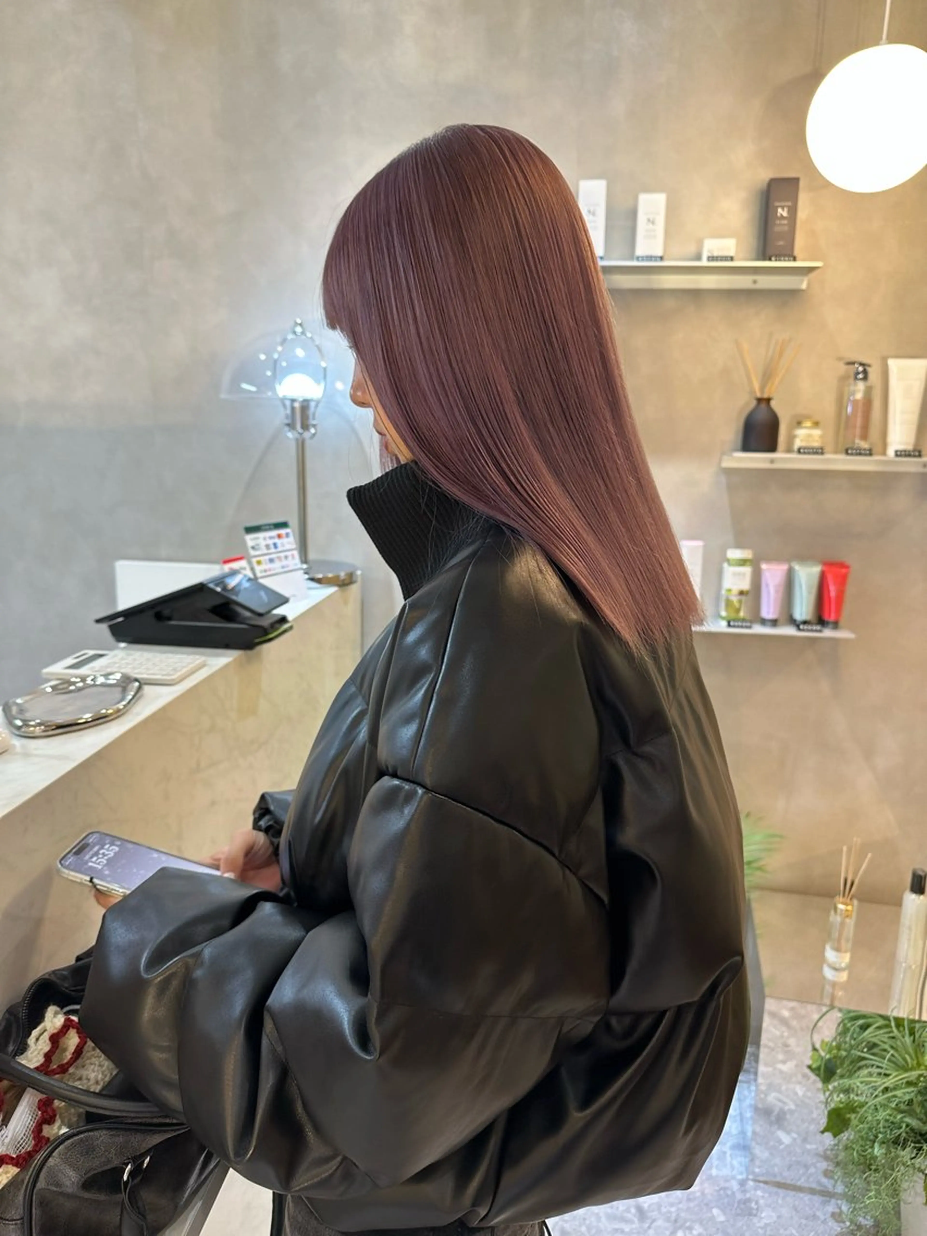 セミロング ヘアカラー レイヤー/ボブ/ 顔周り/yukinaのヘアスタイル