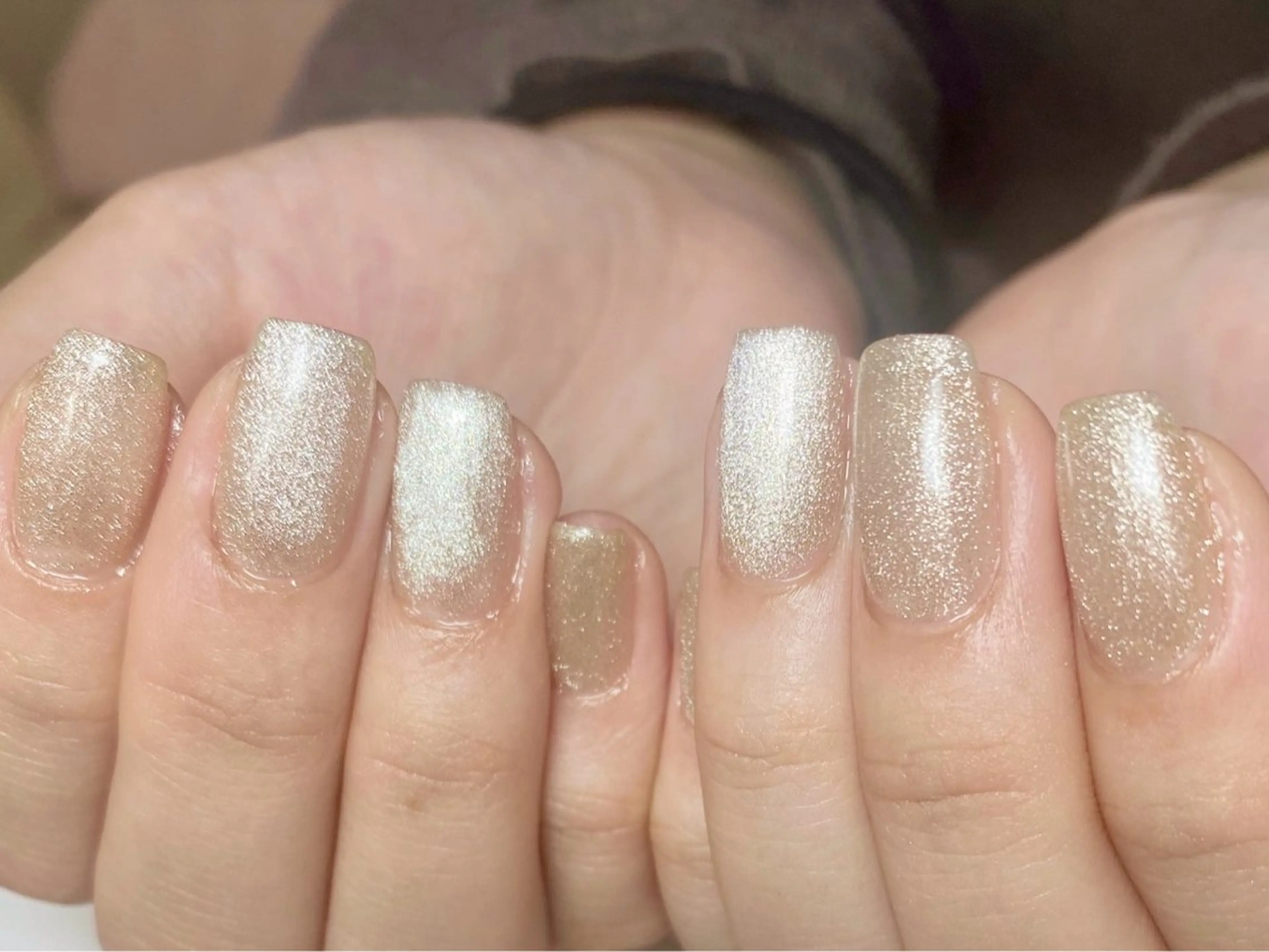 ネイル ゴールド マグネットネイル 冬ネイル クリスマス Nail Salon K 🧸美爪育成のネイルデザイン