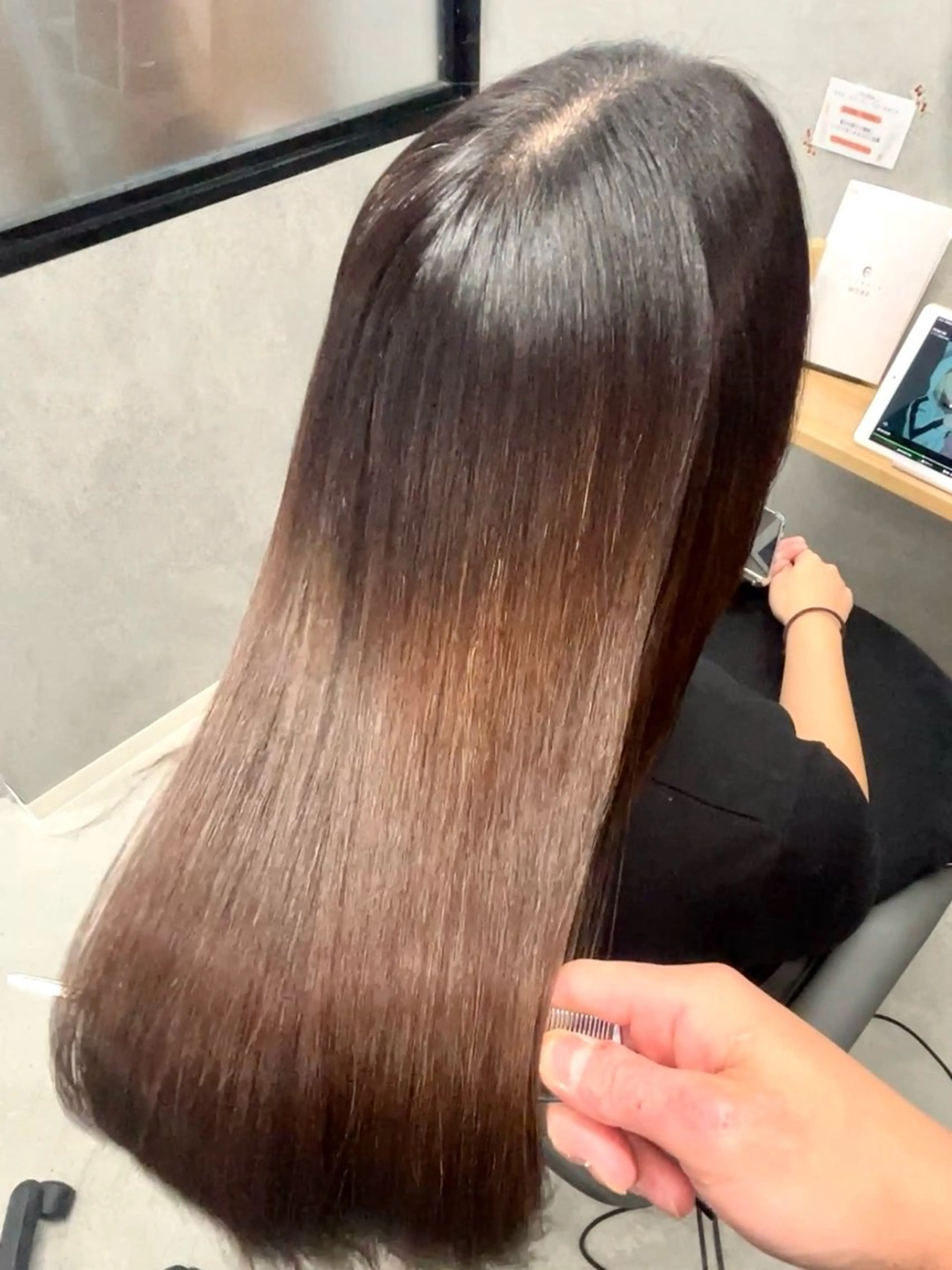 ロング 縮毛矯正 縮毛矯正専門家/ 髪質改善/店長辻部のヘアスタイル