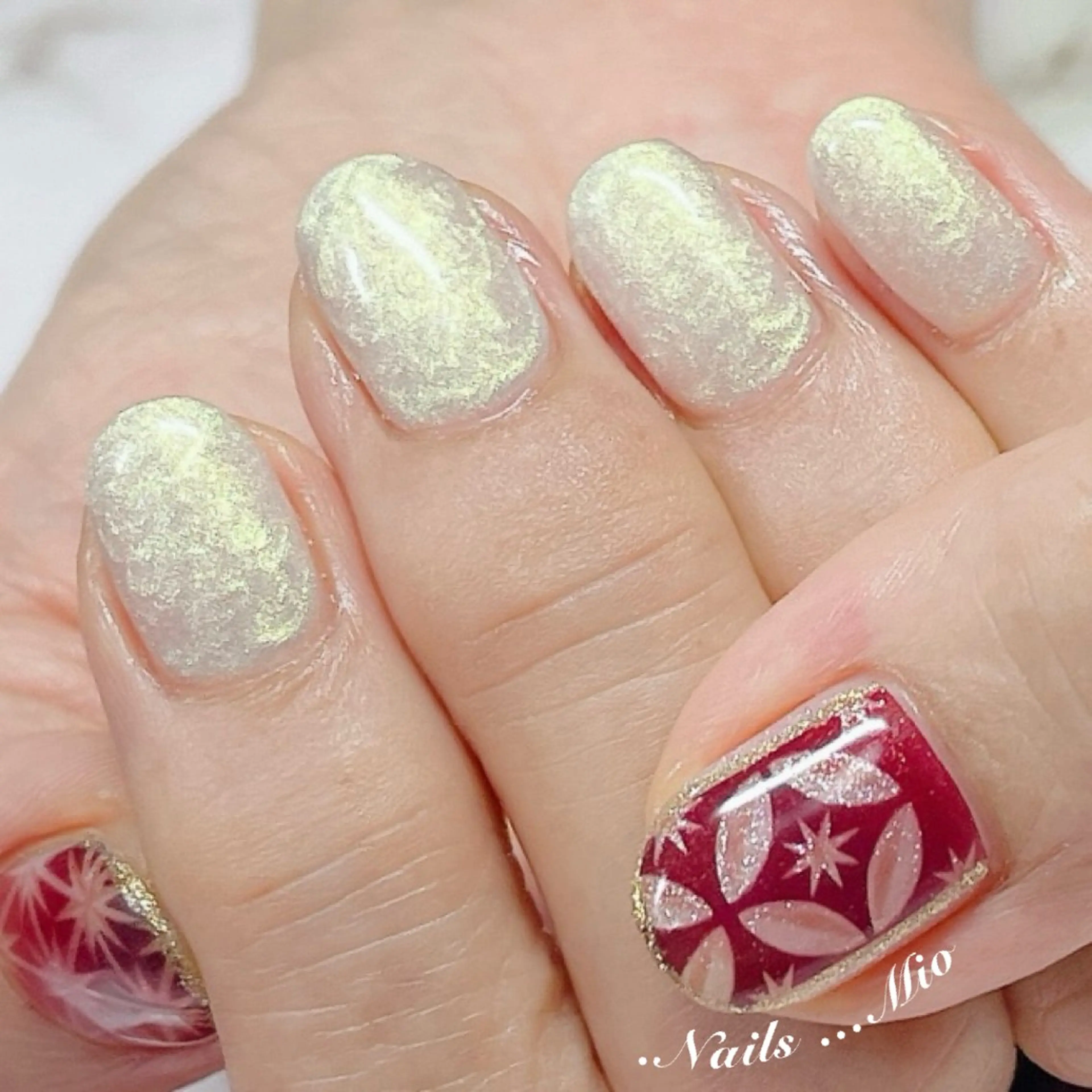 ネイル アートネイル ジェルネイル ワンカラーネイル .Nails Mio 赤羽西ネイルサロンのネイルデザイン