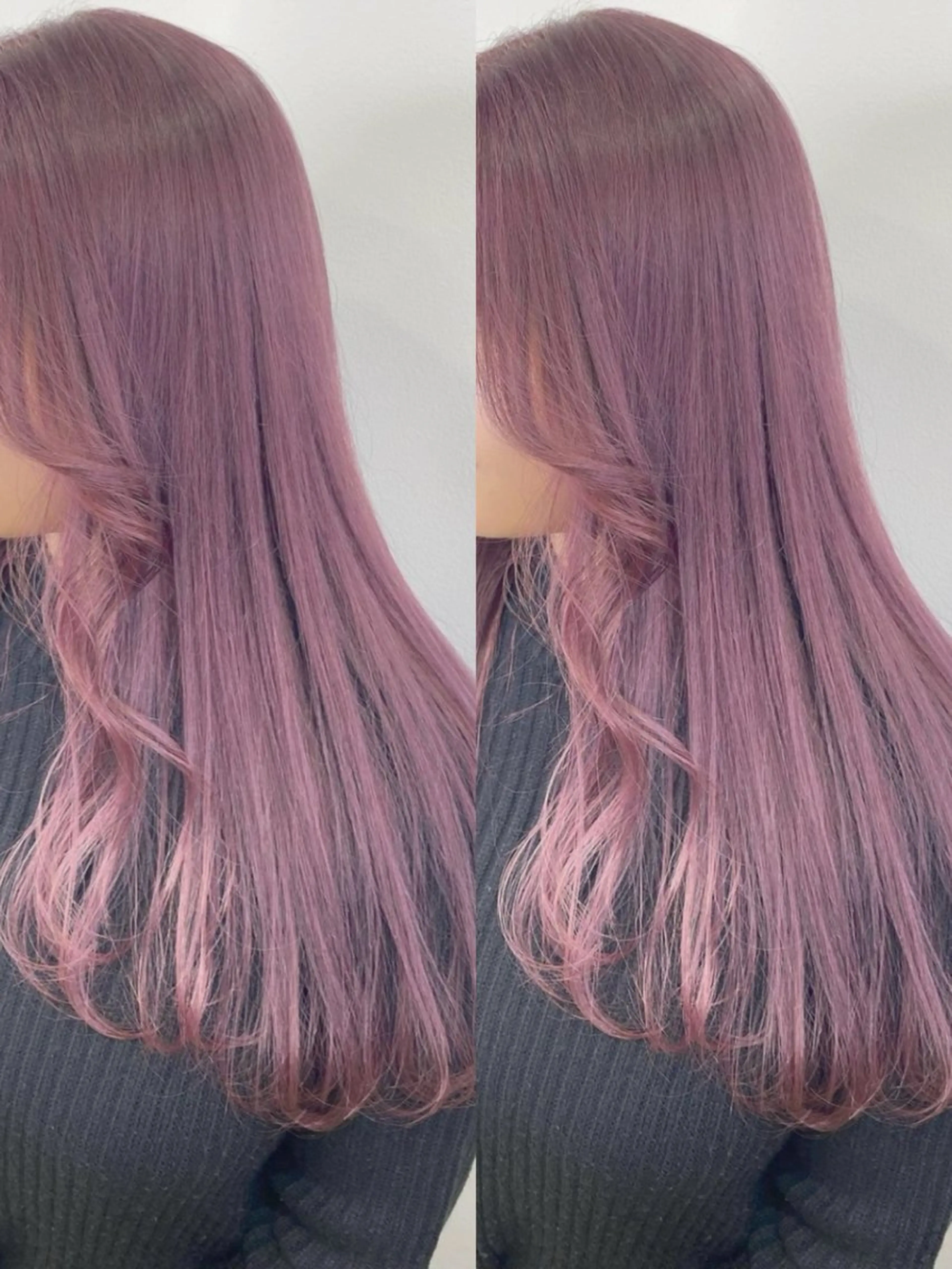 ロング ヘアカラー トリートメント 艶髪カラー🫧 髪質改善🪽萩原のヘアスタイル