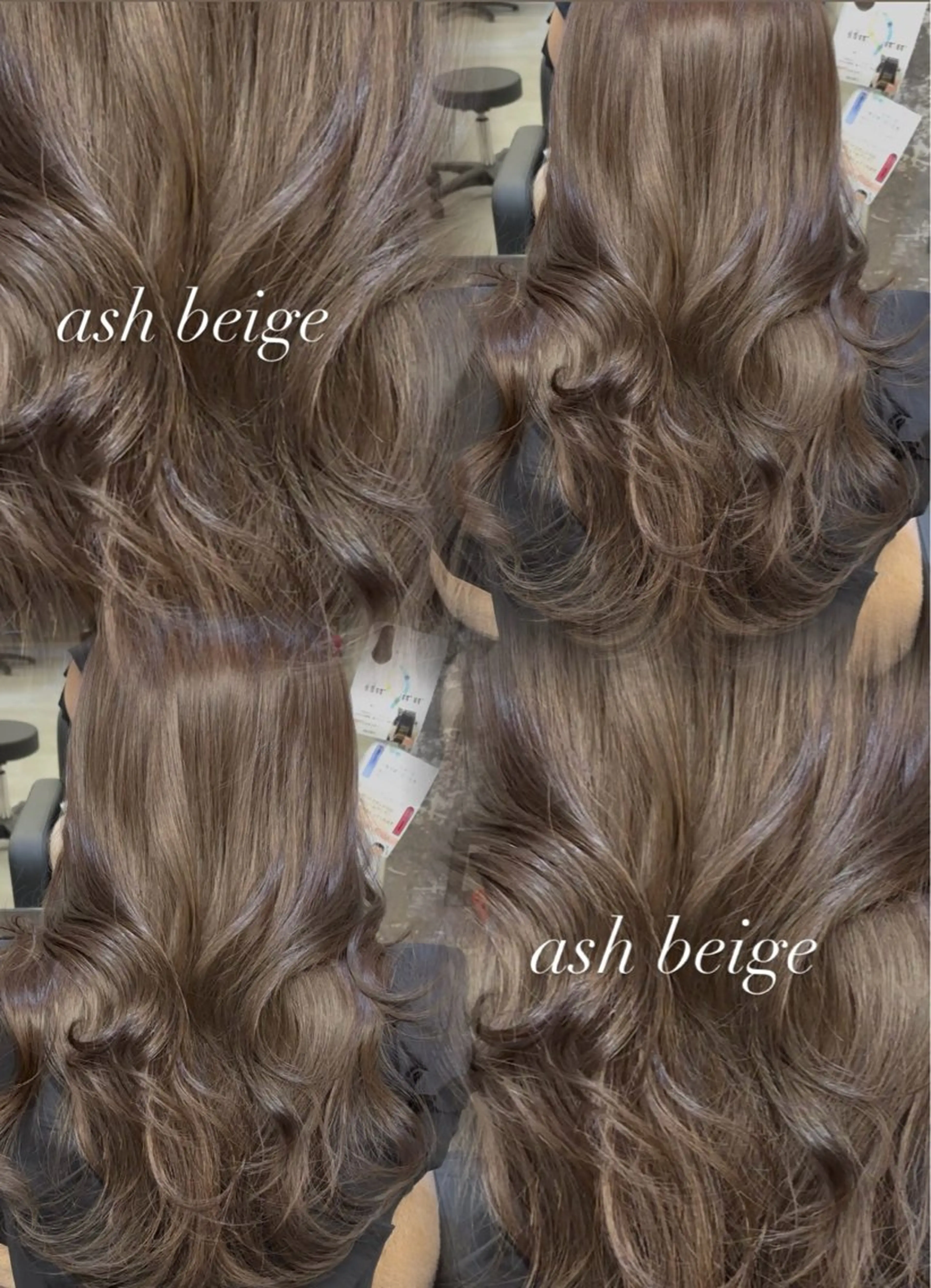 ロング カラー ブリーチ ブラウンカラー 透明感カラー ブリーチなしカラー カット ヘアカラー トリートメント レイヤーカット/韓国 ヘア/LILICAのヘアスタイル