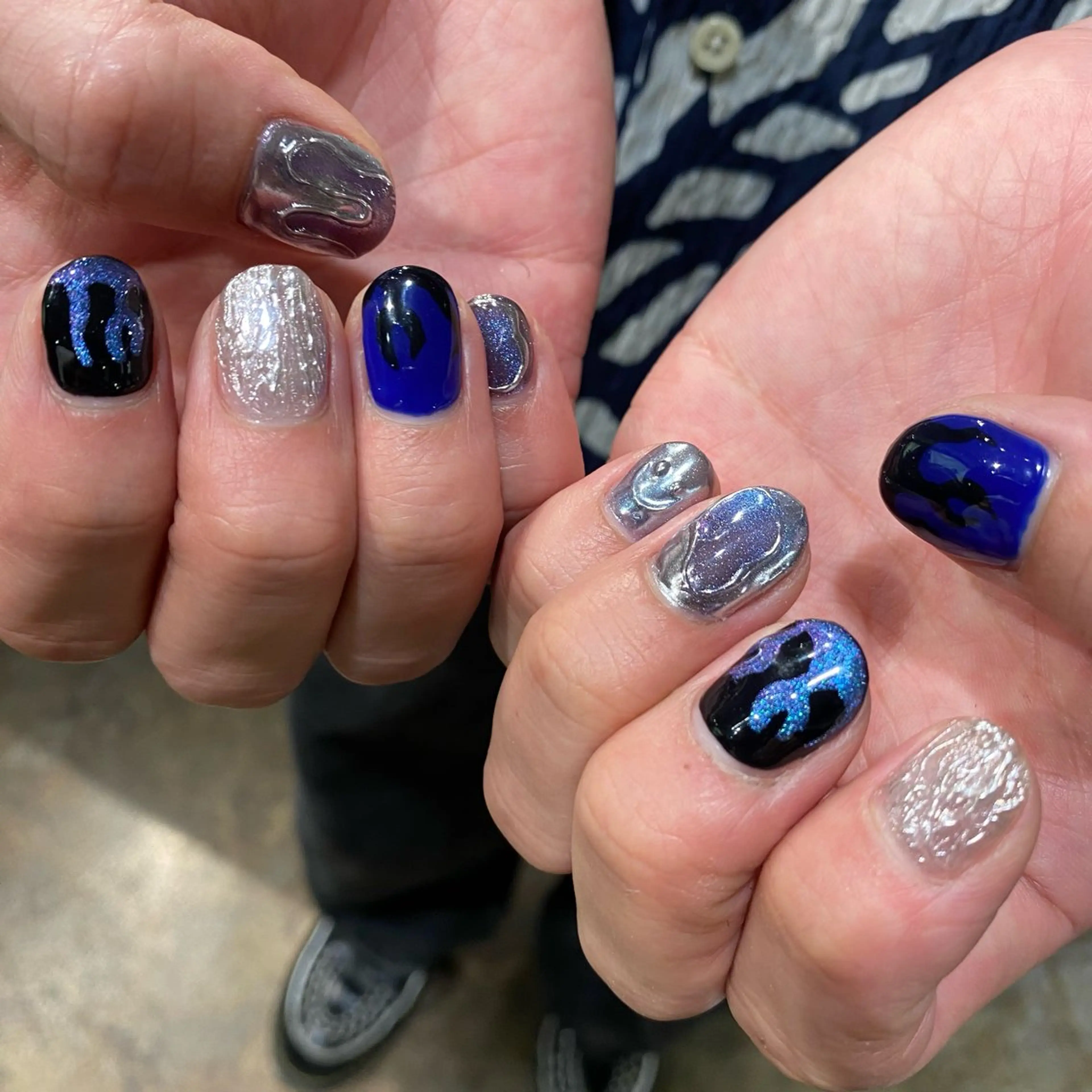 ネイル フットネイル フレンチネイル ジェルネイル グラデーション マグネットネイル ハンドネイル ヘアー.ネイル二刀流 misa🫧のヘアスタイル