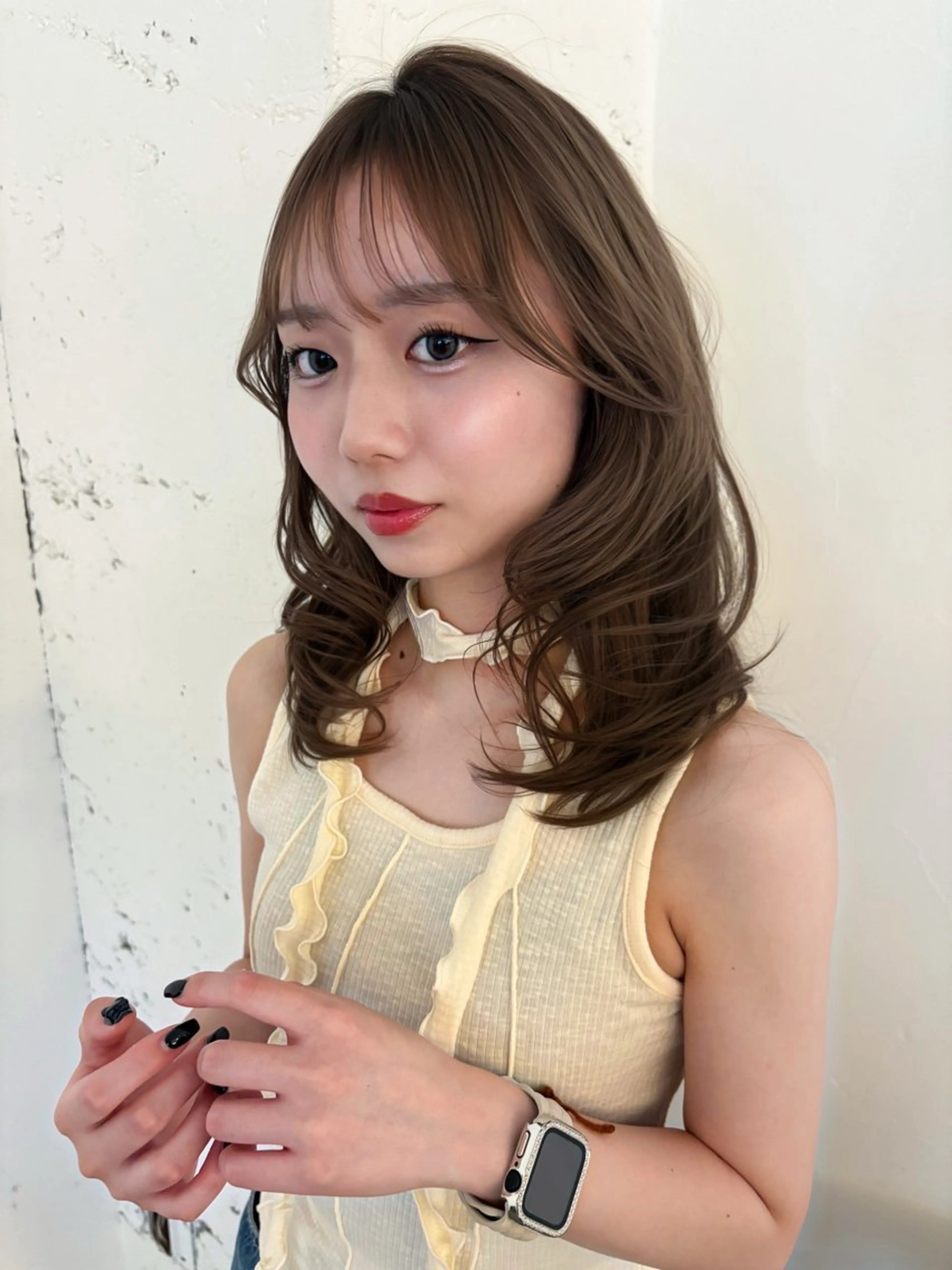 ミディアム 松本 美海のヘアスタイル