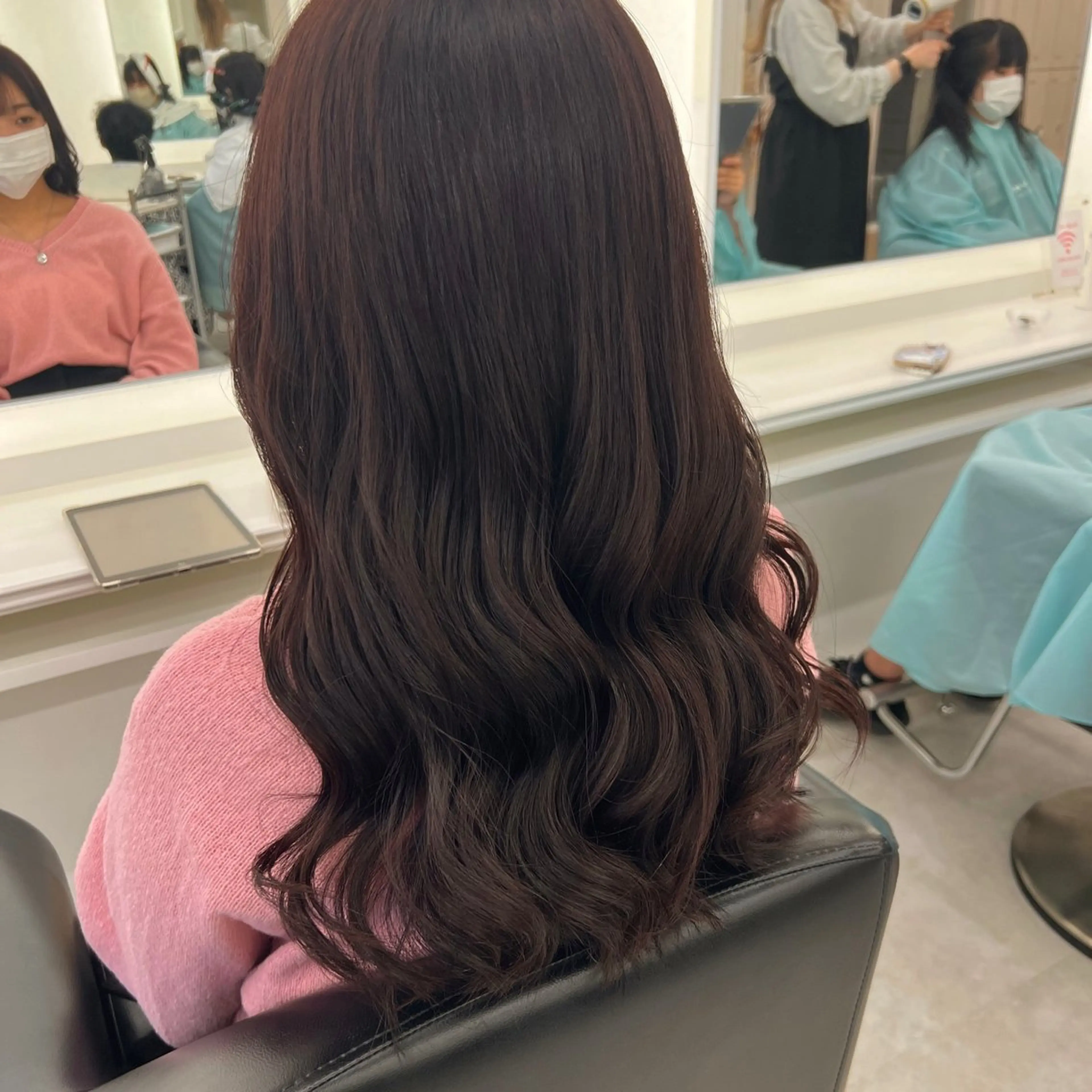 セミロング カラー ラベンダーカラー ParveMix￤ 大賀さつき🍨🤍のヘアスタイル