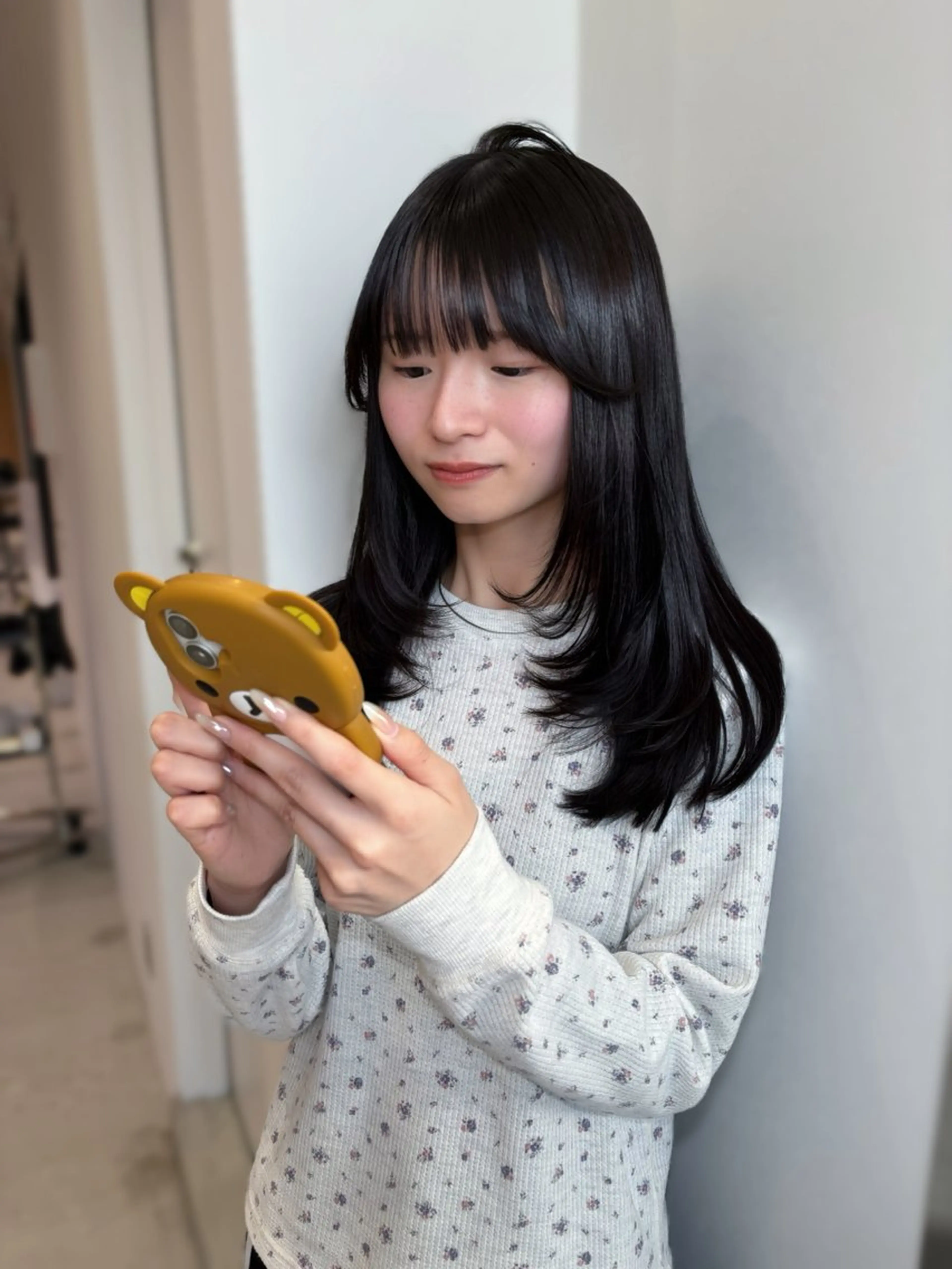 ロング くびれヘア 顔周りカット レイヤーカット カット enne栄店 fukaのヘアスタイル