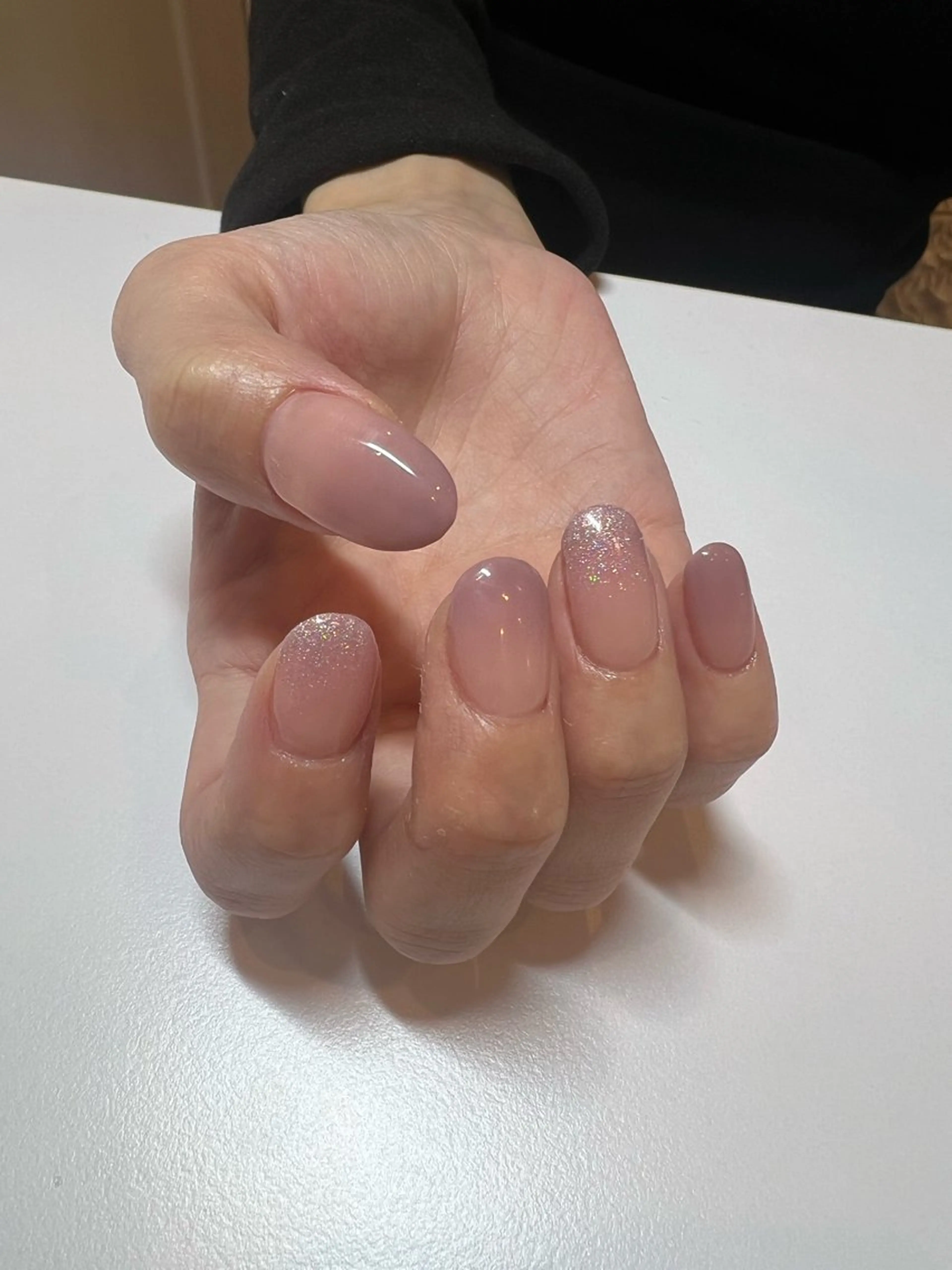 ネイル ラメ(グリッター) ラメグラデーション おそろいネイル Tigre Eyelash&Nail 下通店所属・Tigre なみのネイルデザイン