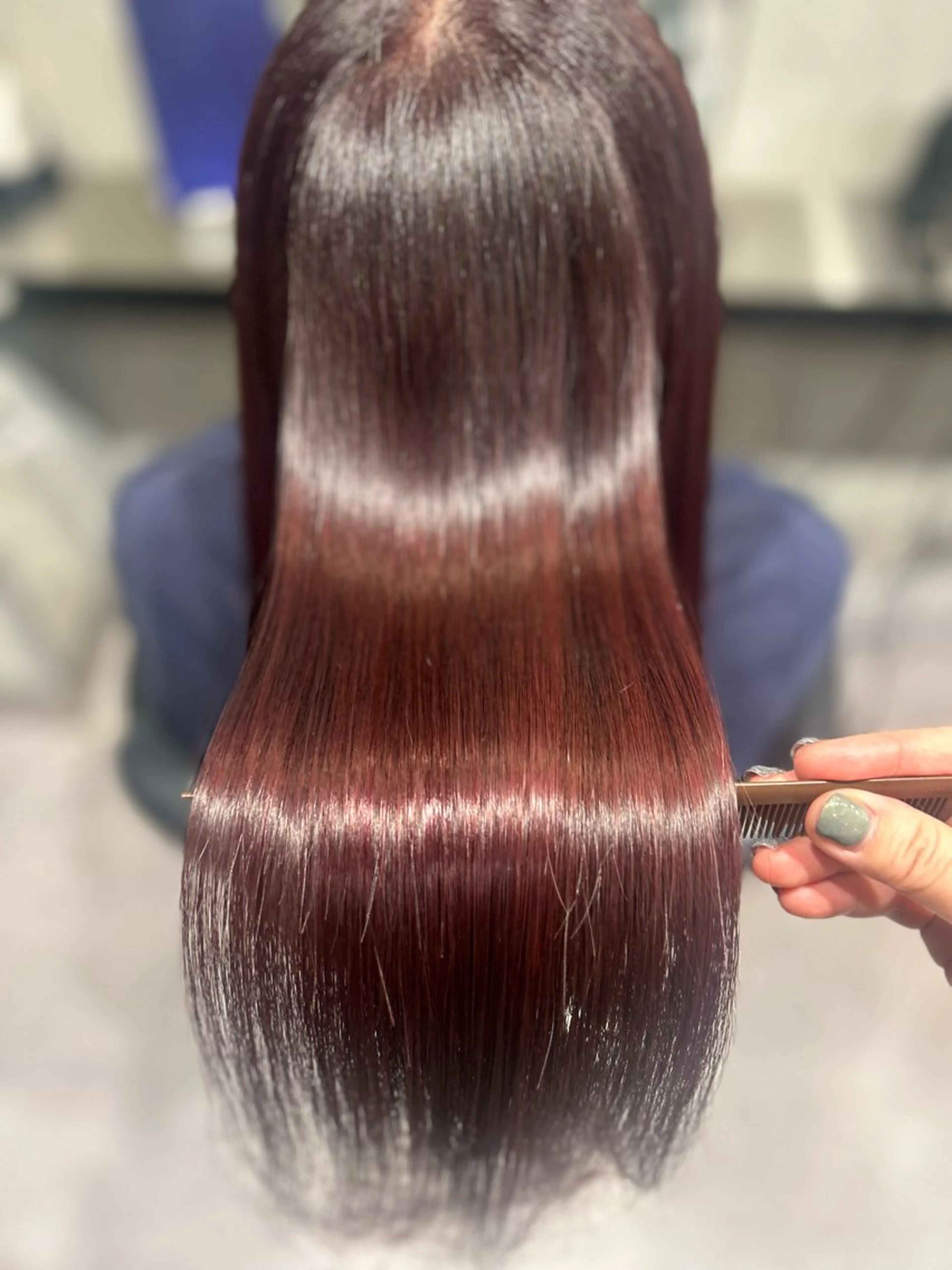 ロング カラー オレンジ レッドカラー 🌈ウルトワ水素 髪質改善naru🌈のヘアスタイル