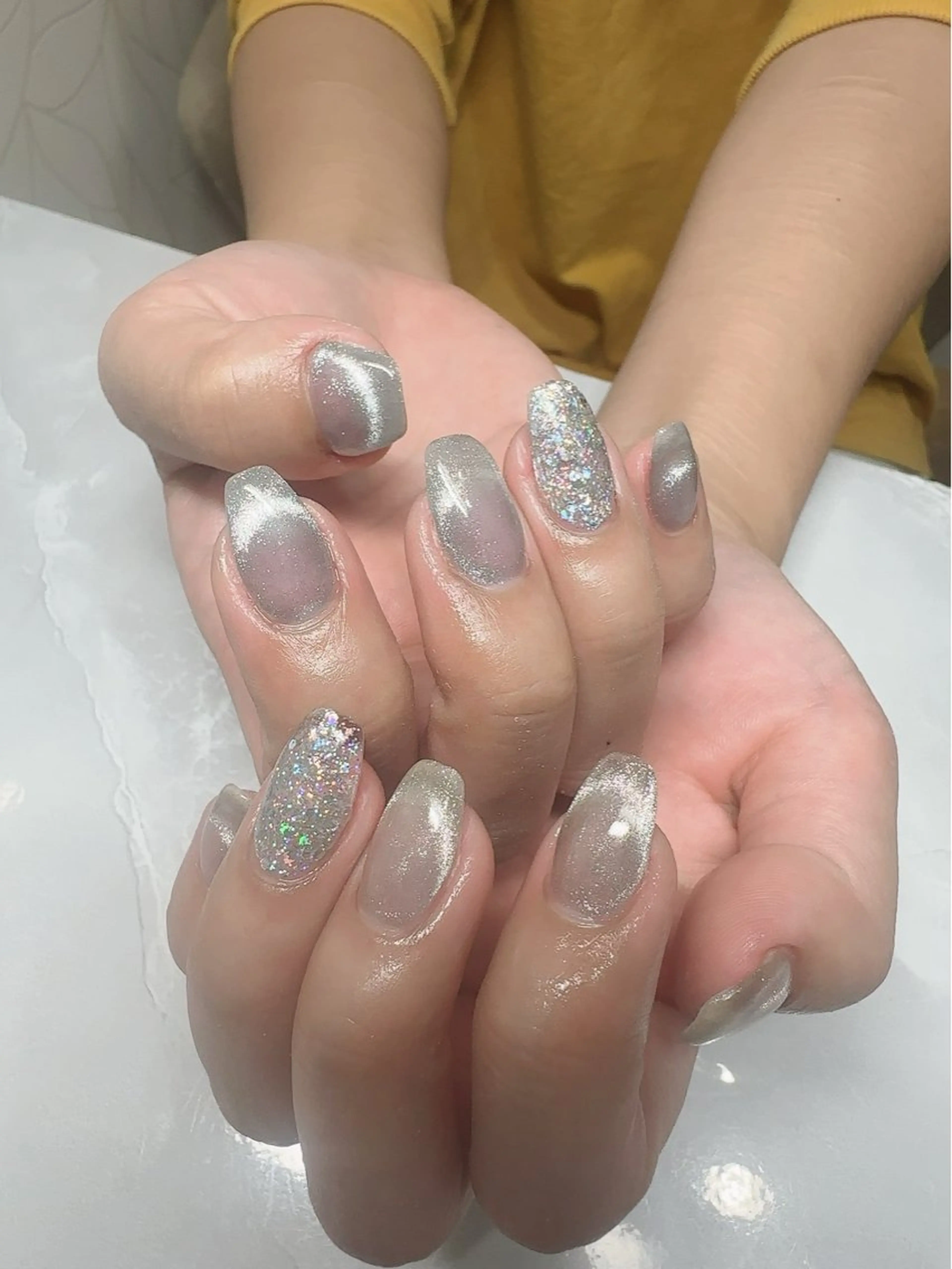 ネイル マグネットネイル ワンカラーネイル ｎｙａｓｕ ｎａｉｌのネイルデザイン