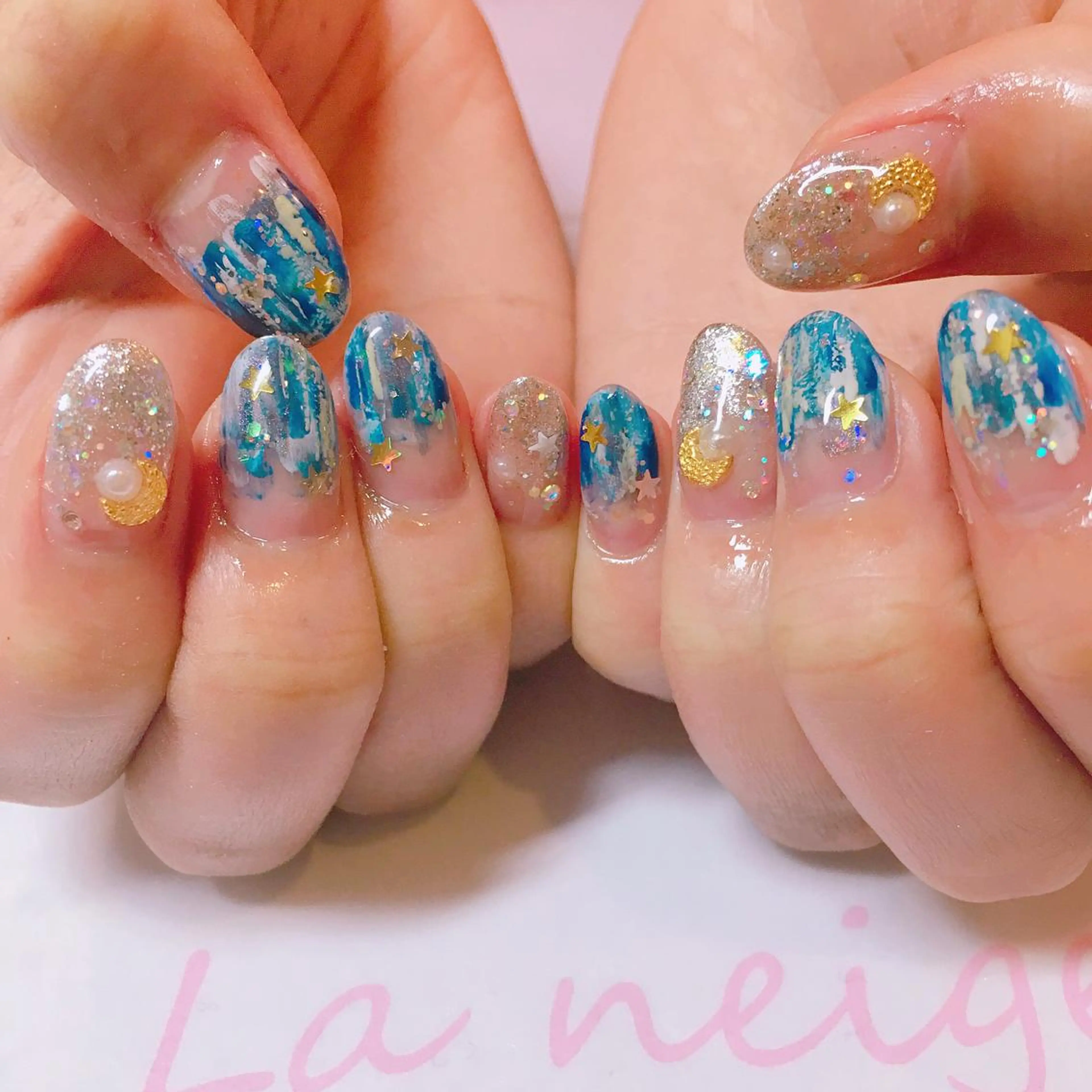 ネイル La neige* yuki 🥯🍑のネイルデザイン