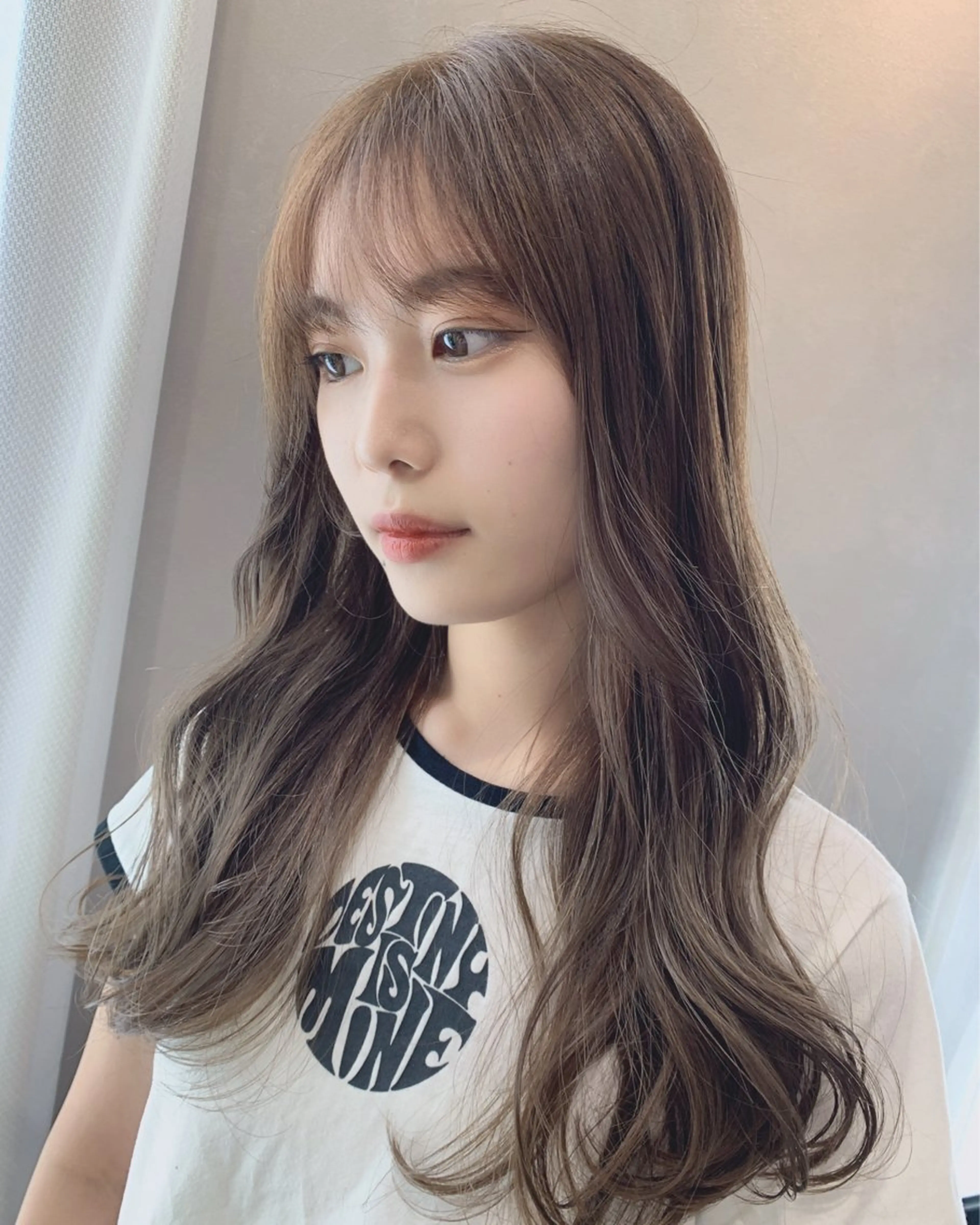 ロング カラー ベージュカラー ブリーチ ダブルカラー ミルクティーベージュ ブリーチなしカラー カット ヘアカラー トリートメント hub hair レイヤー/透明感のヘアスタイル