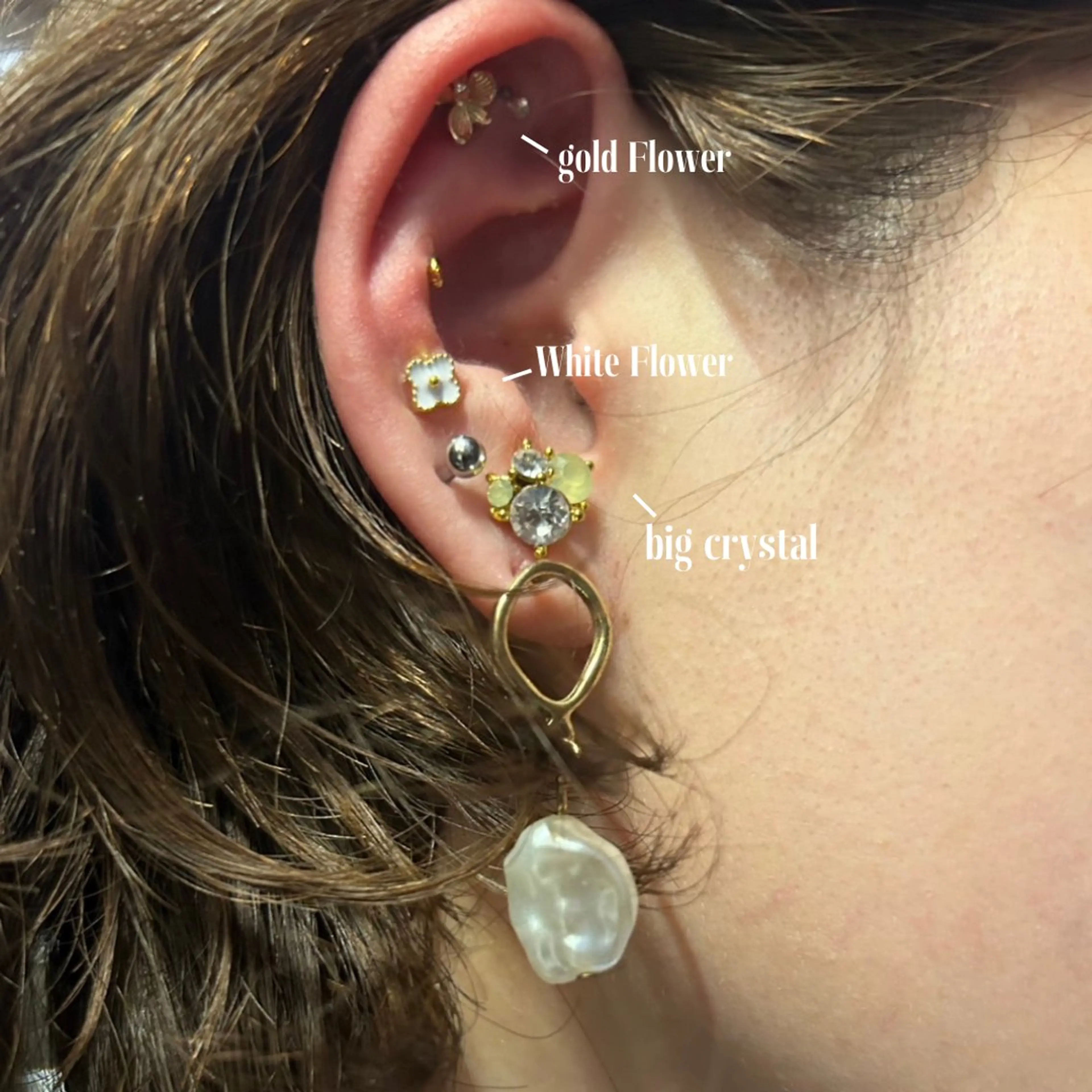 耳ツボジュエリー＋よもぎ蒸しの写真