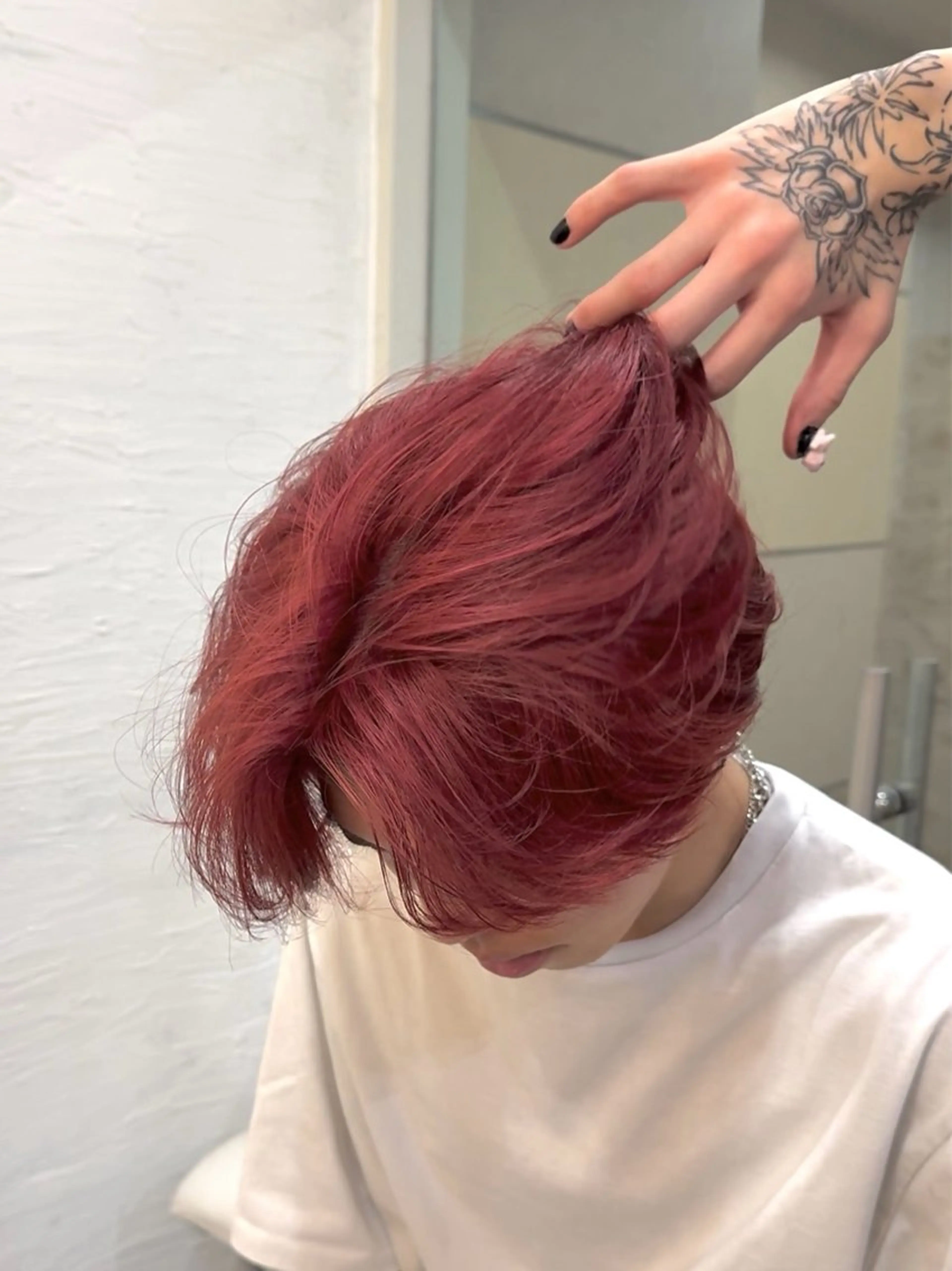 ショート カラー CHROMAN by become所属・RYUKI/ 複雑履歴ハイトーンのヘアスタイル