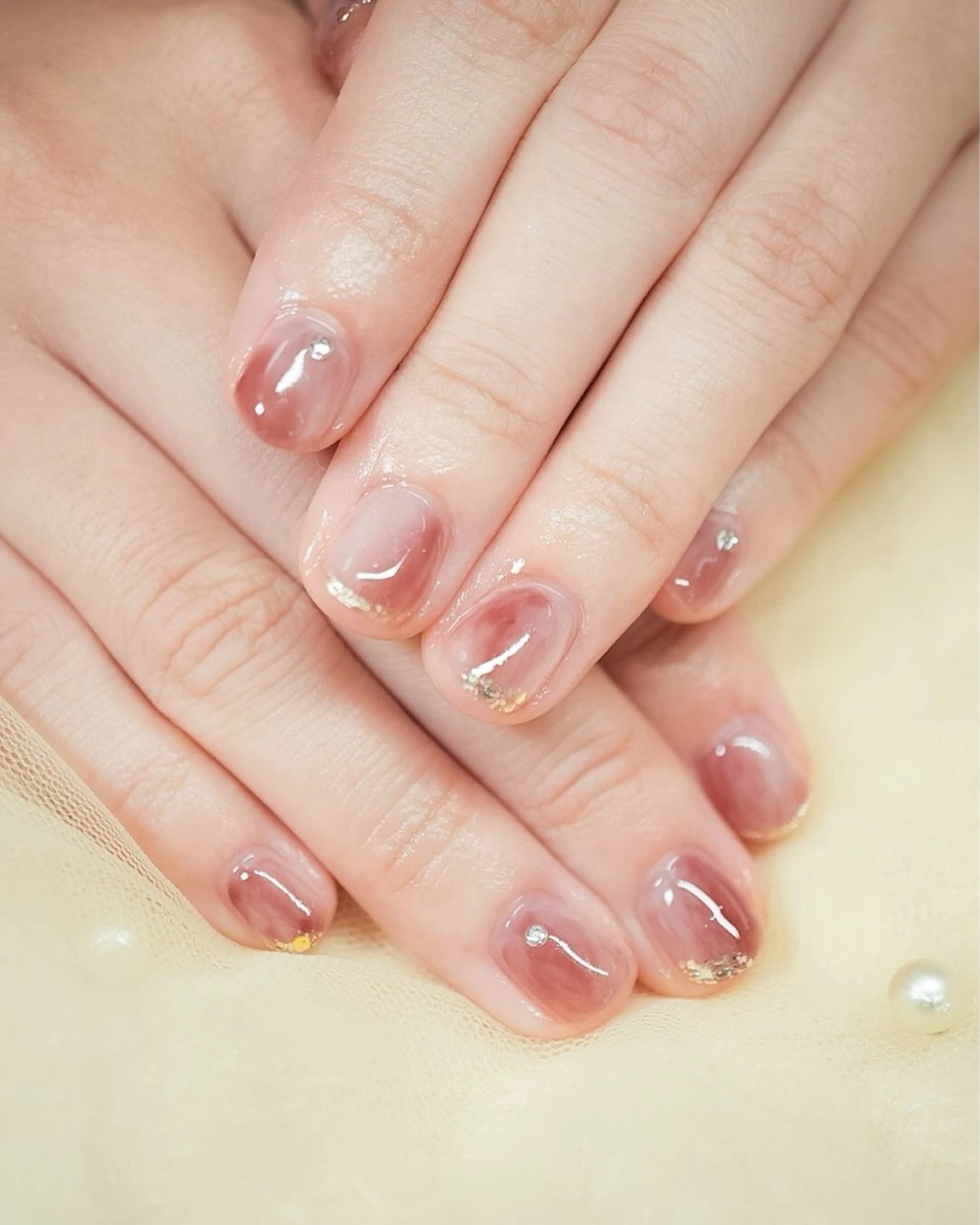 ネイル アートネイル ニュアンスネイル nail&aroma mulet.のネイルデザイン