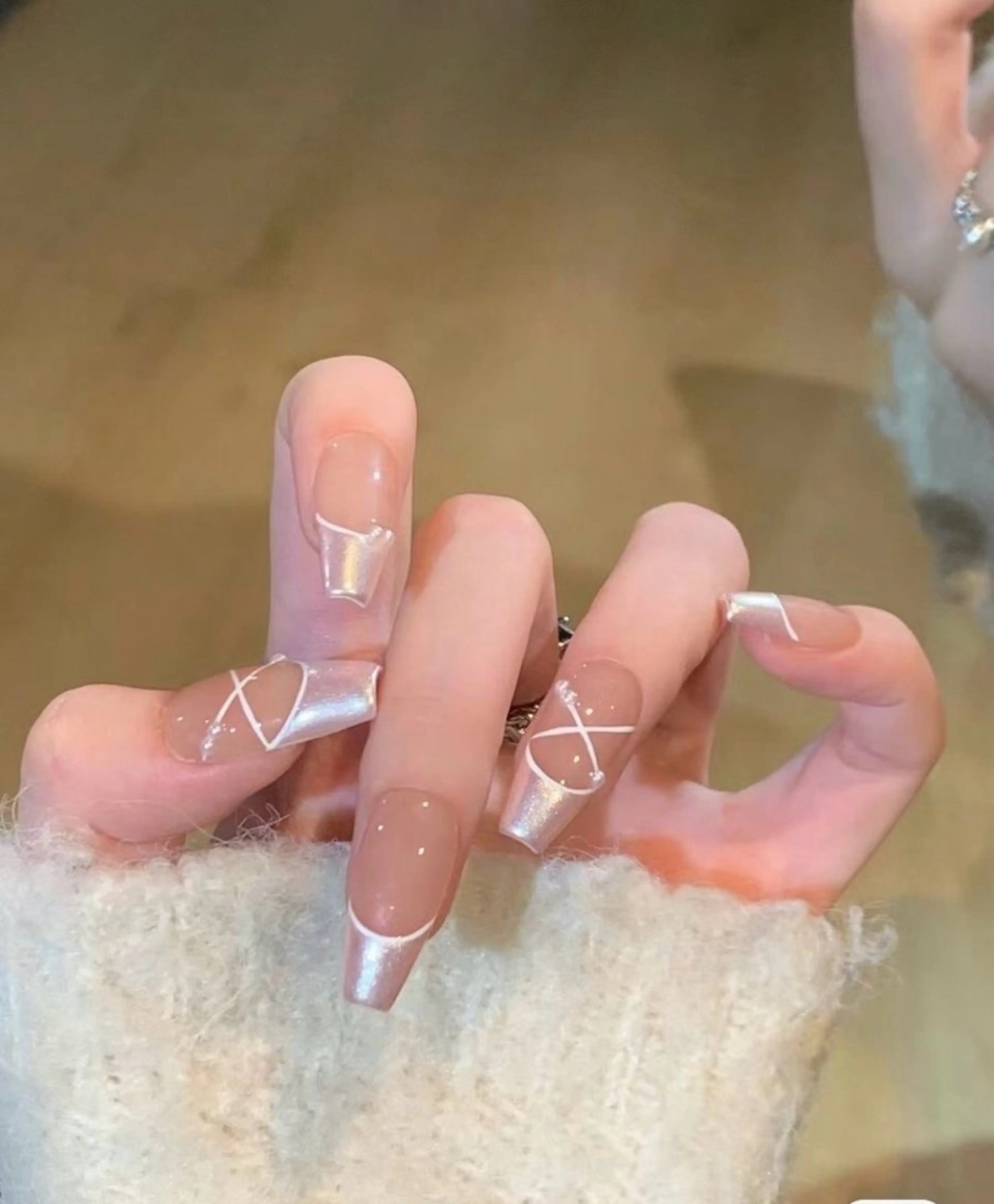 ネイル 韓国ネイル 持ち込み ネイルチップ ハンドネイル EMI ANA.CHUOのネイルデザイン