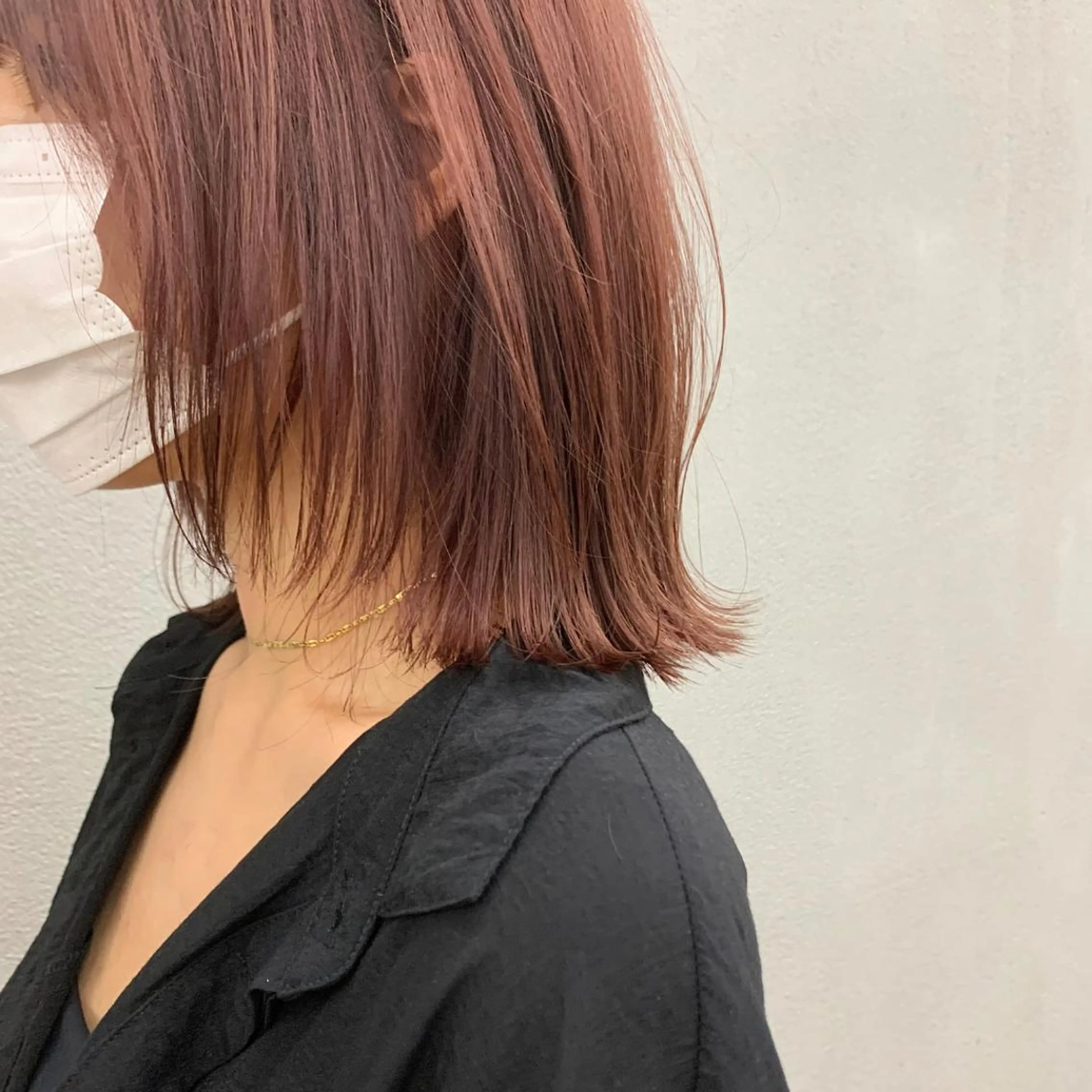 ショート カラー ピンクカラー 🌱小顔魅せカット 透明感カラー/泉綺のヘアスタイル