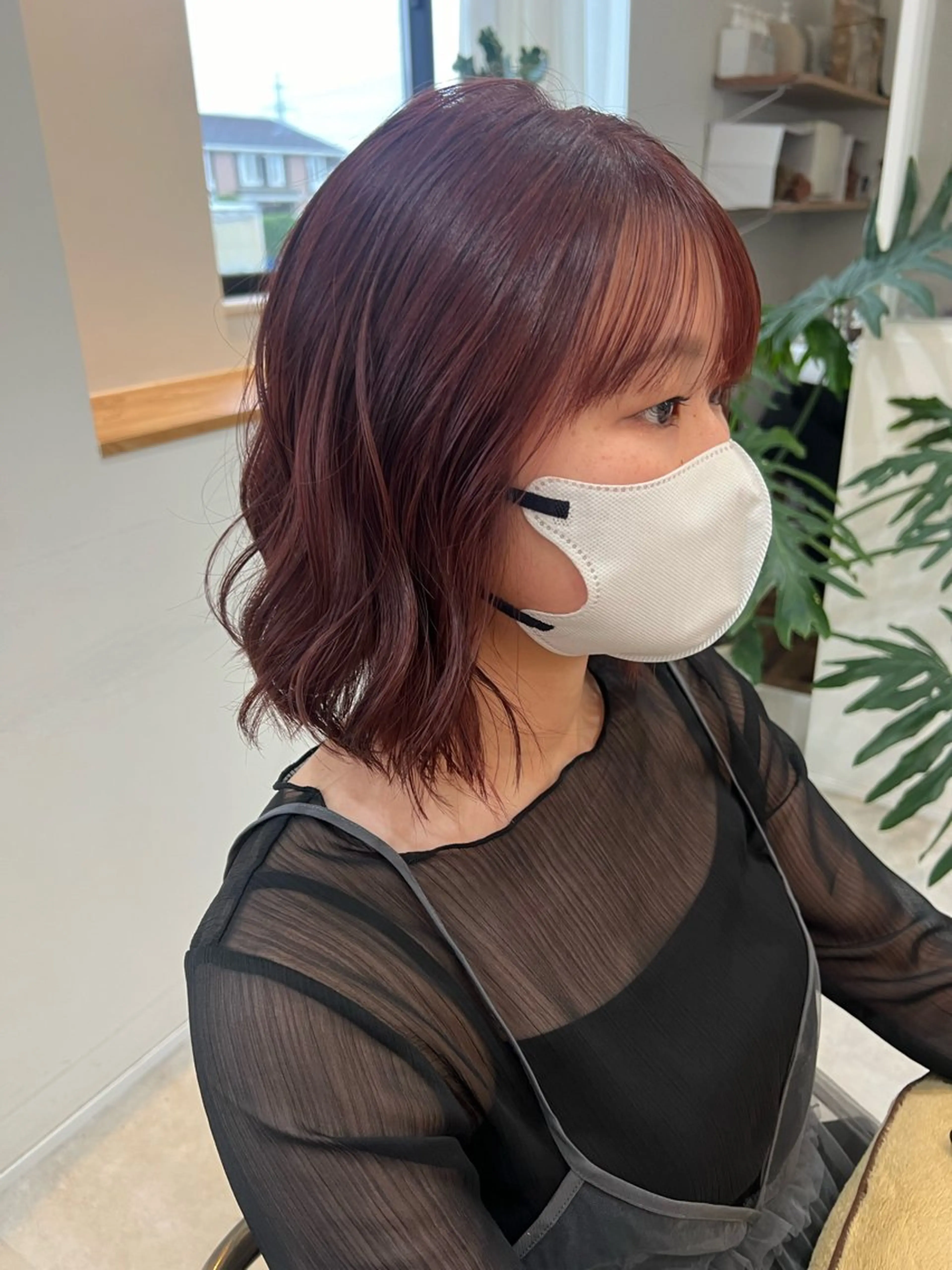 カラー ボルドーカラー tonari所属・tonari MICHIKAのヘアスタイル