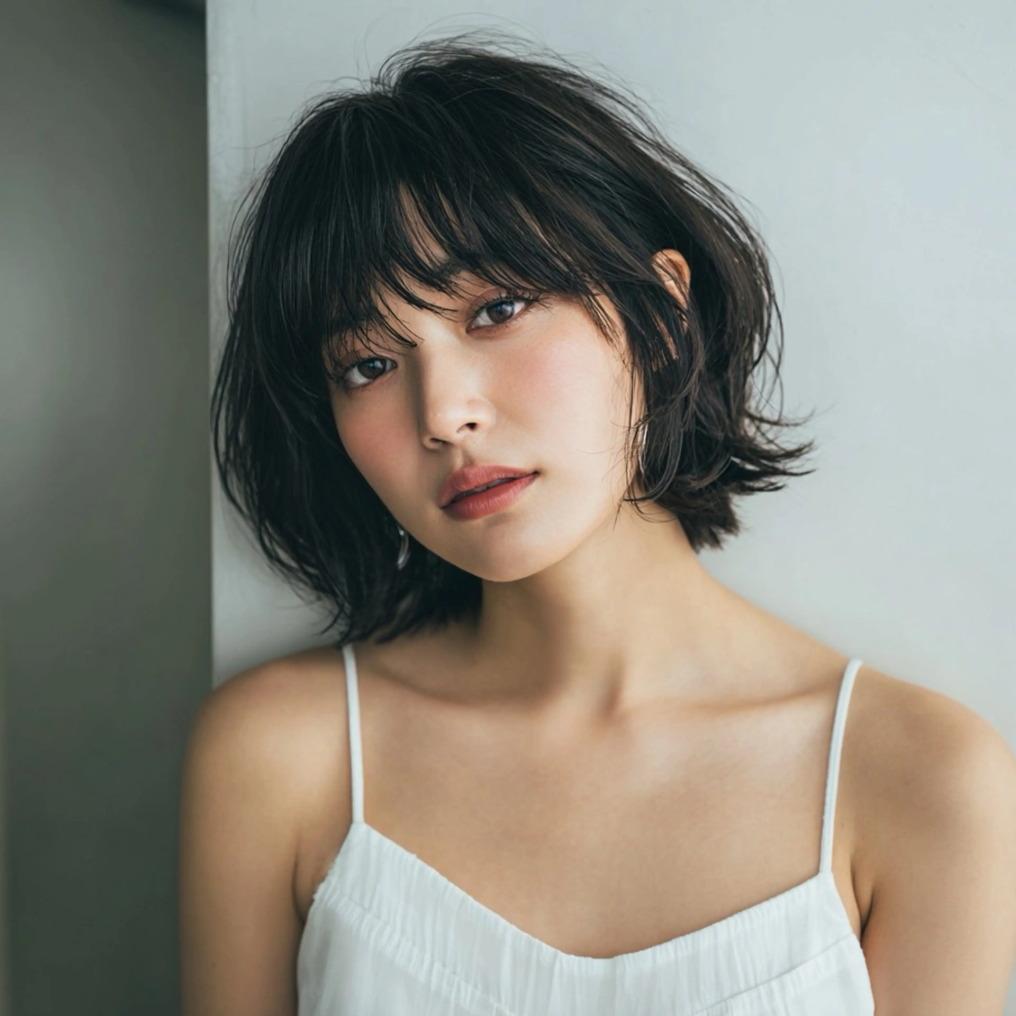 ミディアム ボブ レイヤーカット カット トリートメント 🌼kubu🍀 Minami🌼のヘアスタイル