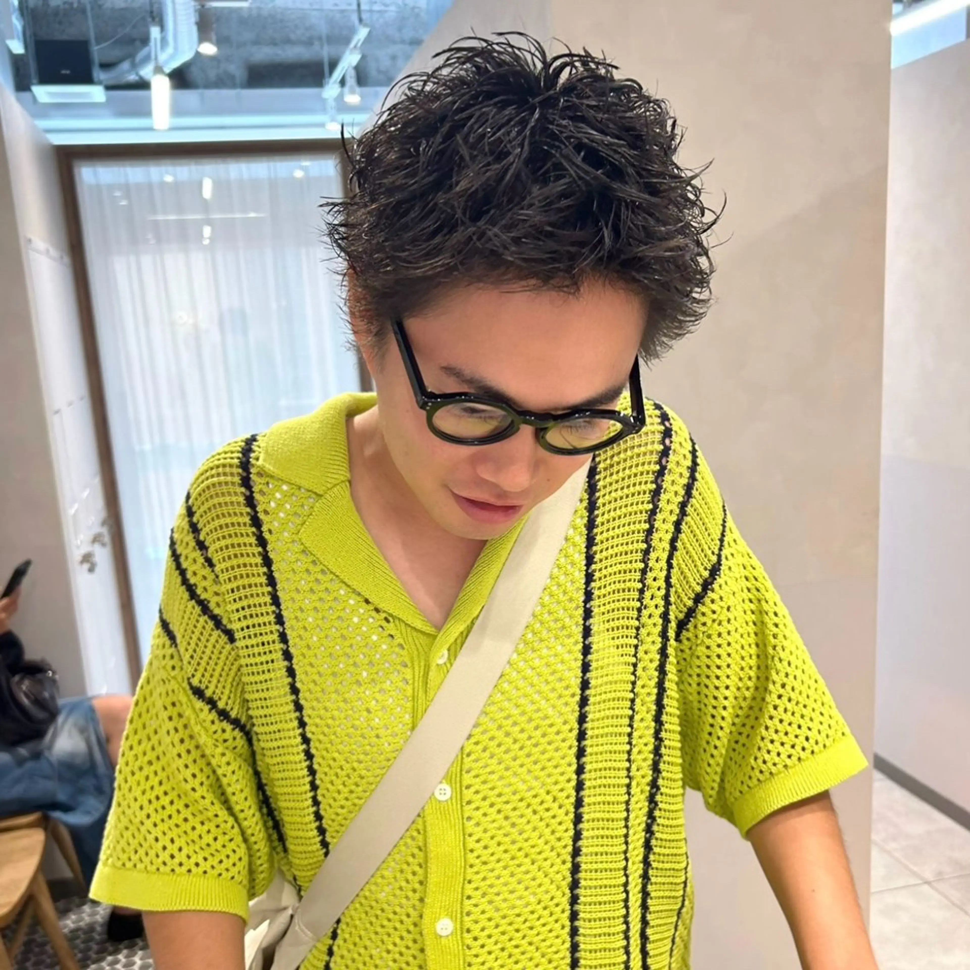 パーマ メンズ メンズパーマ スパイキーショート カット パーマ garage.所属・スパイキーショート 平出天翔のヘアスタイル