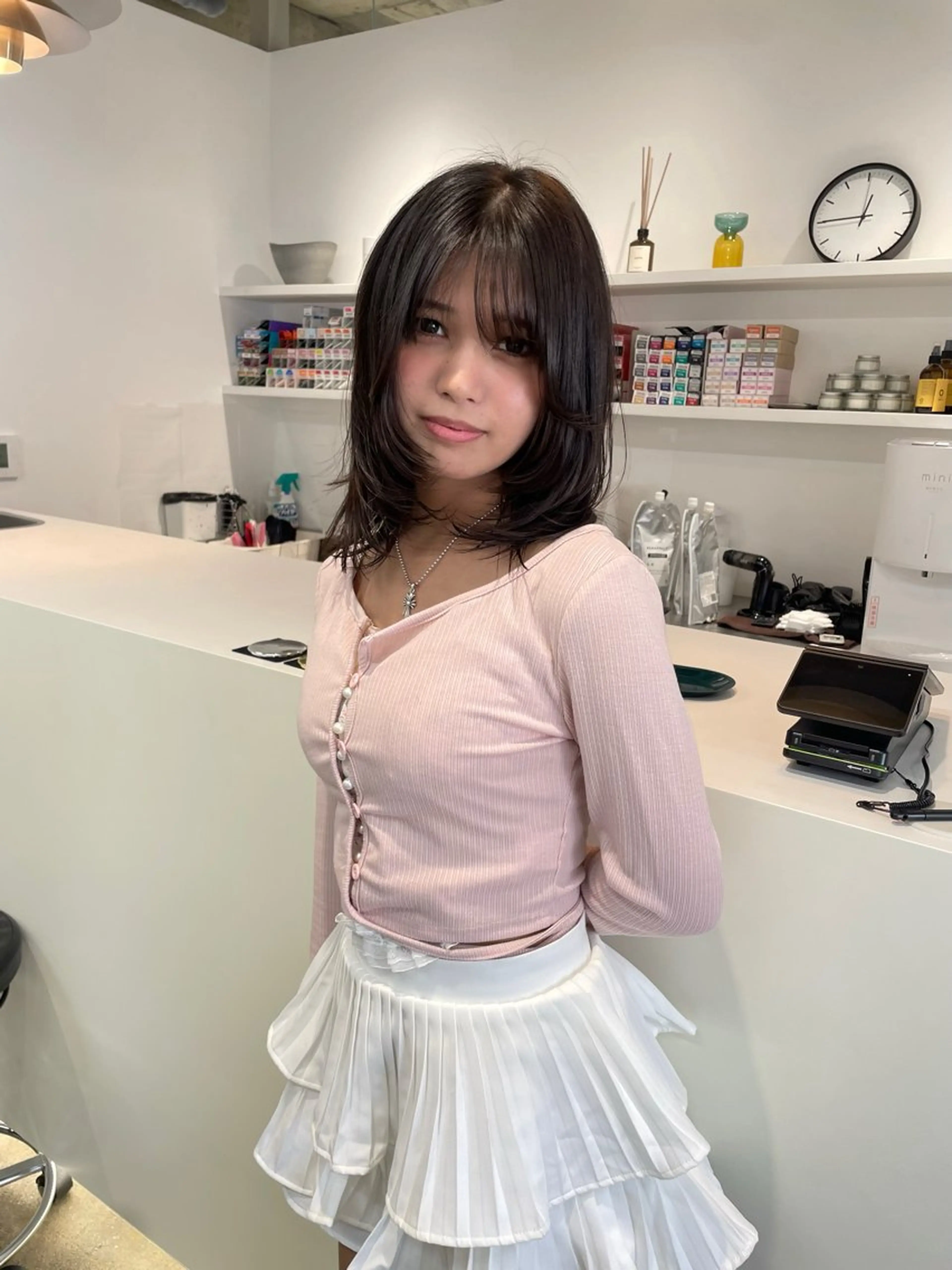 ミディアム カット トリートメント 𝘚𝘶𝘻𝘶 𓂃𓈒𓏸のヘアスタイル