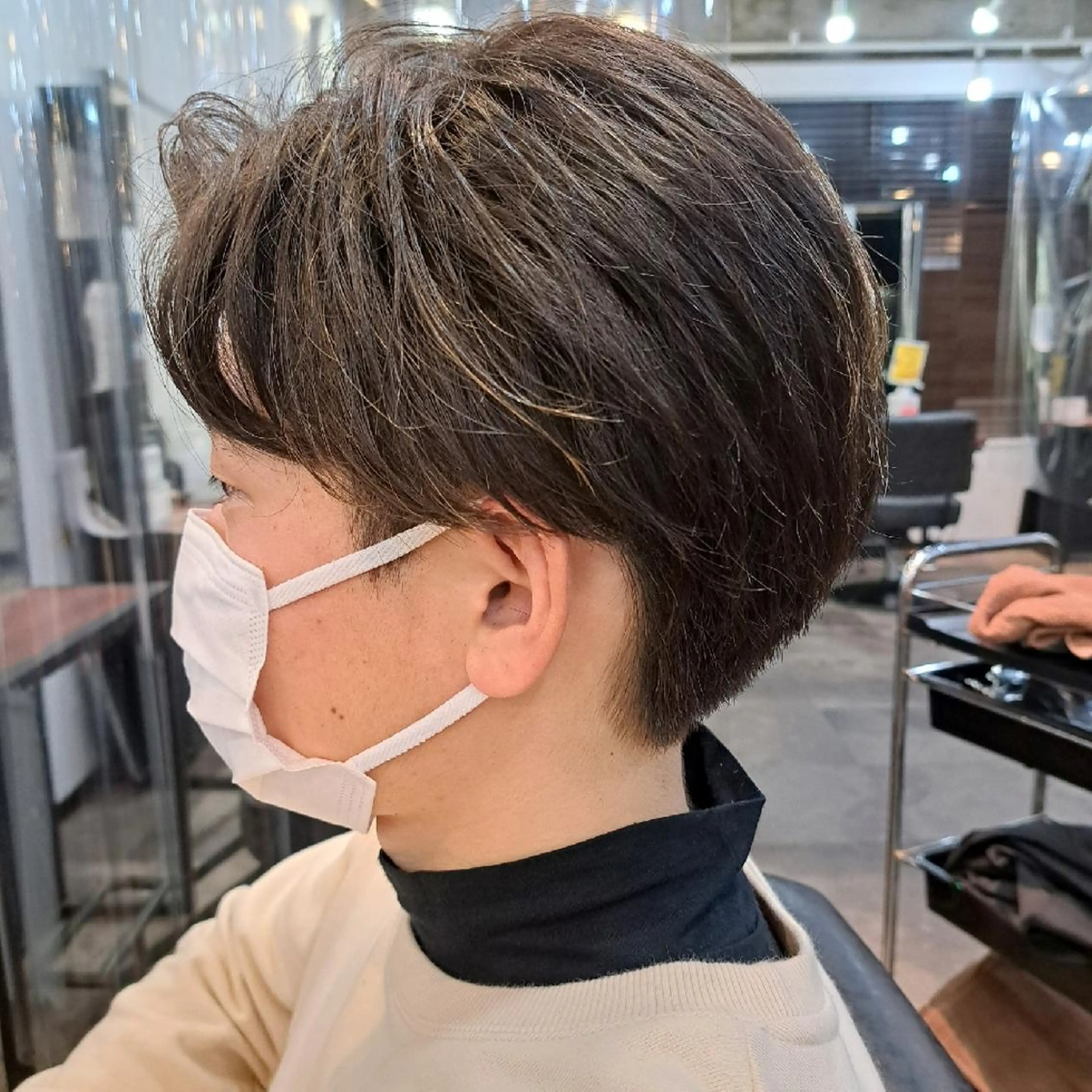 メンズ センターパート マッシュ ツーブロック ヘアサロンたかはし所属・高橋 寛成のヘアスタイル