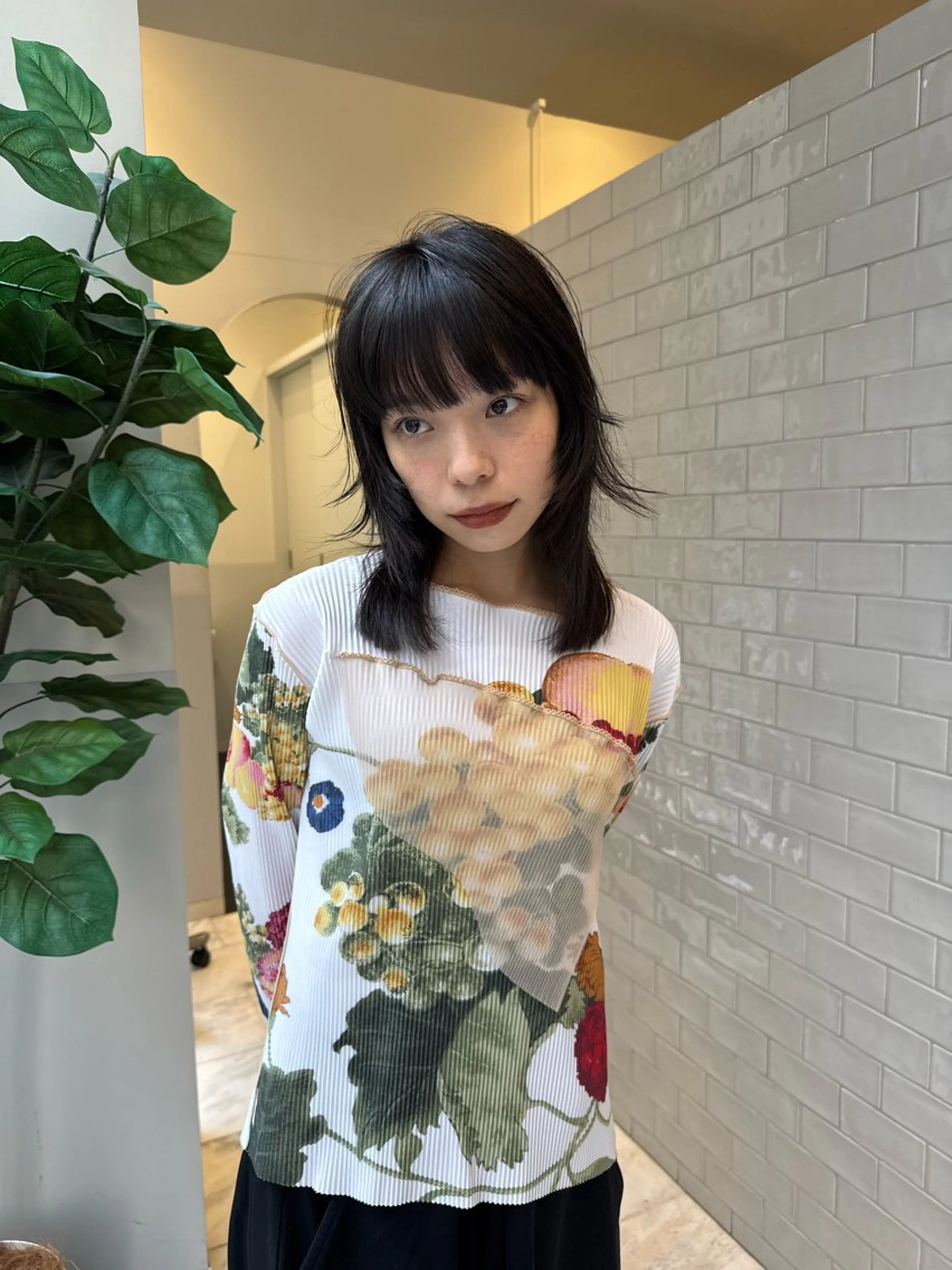 ミディアム カラー カット ヘアカラー トリートメント SALOWIN所属・ブリーチ✍️ ボブ🐬レイヤーのヘアスタイル