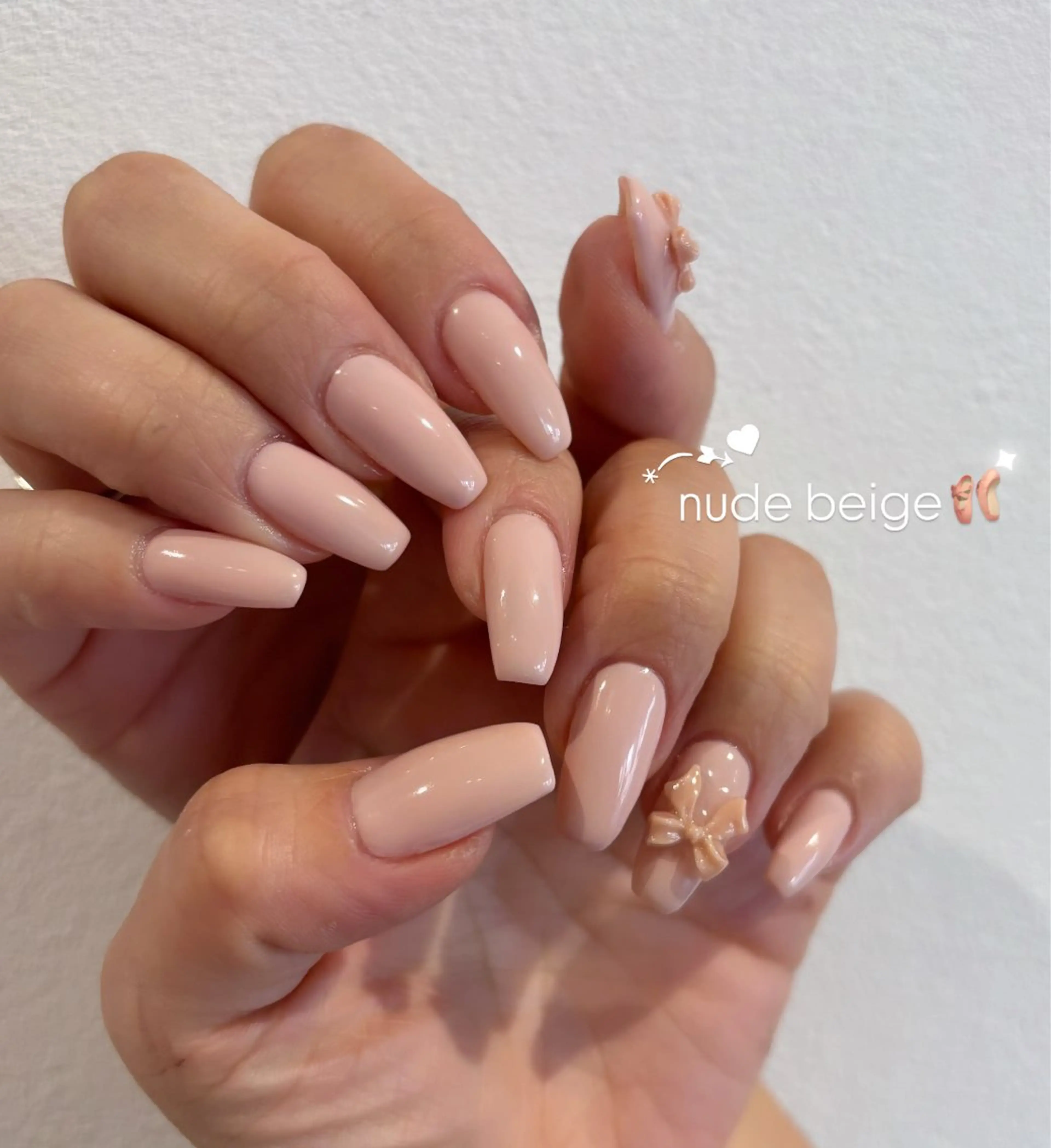 ネイル リボン ハンドネイル Ballie/ Mizukiのネイルデザイン