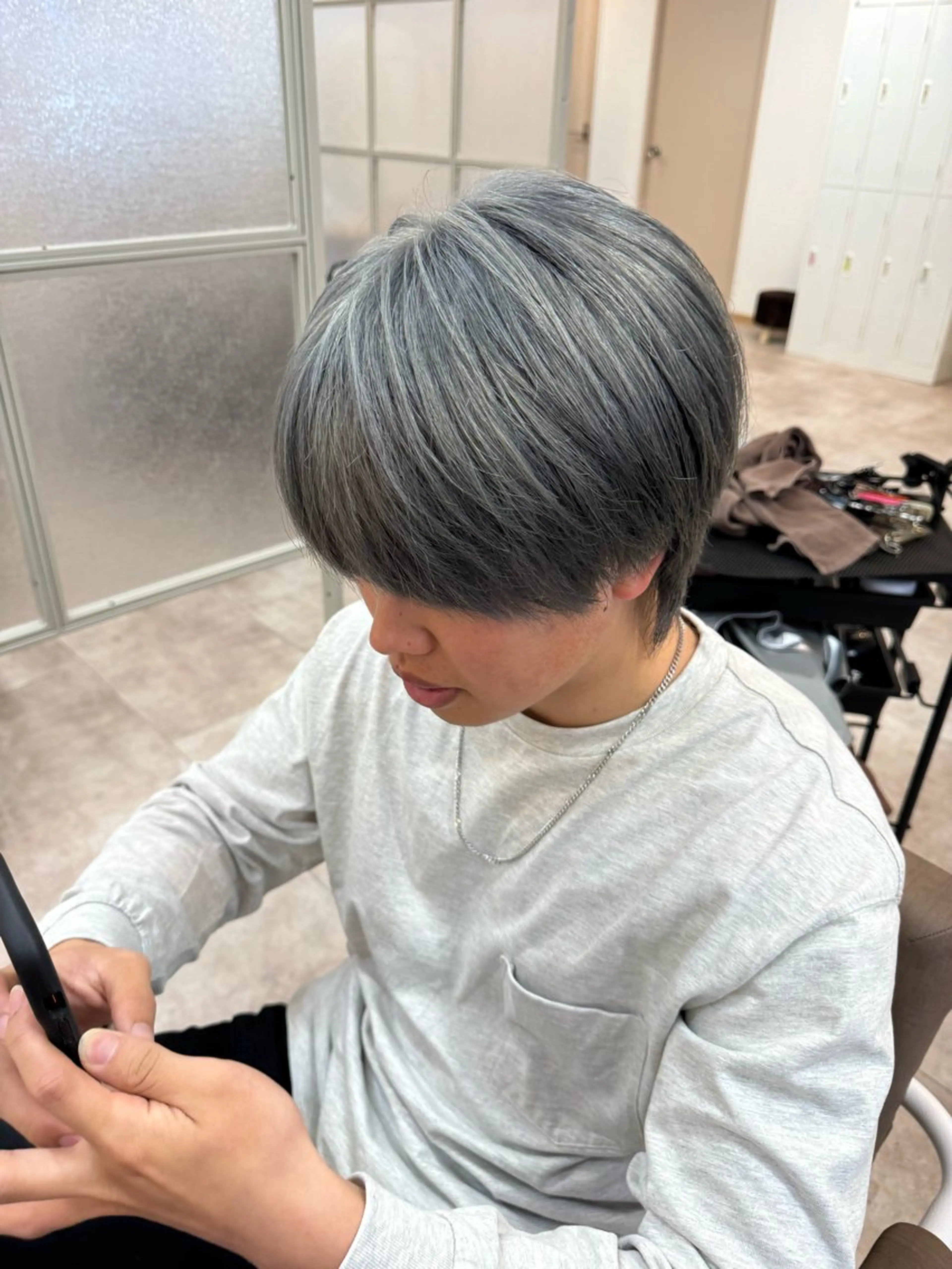 ショート 中島 稔/稲毛メンズパーマのヘアスタイル