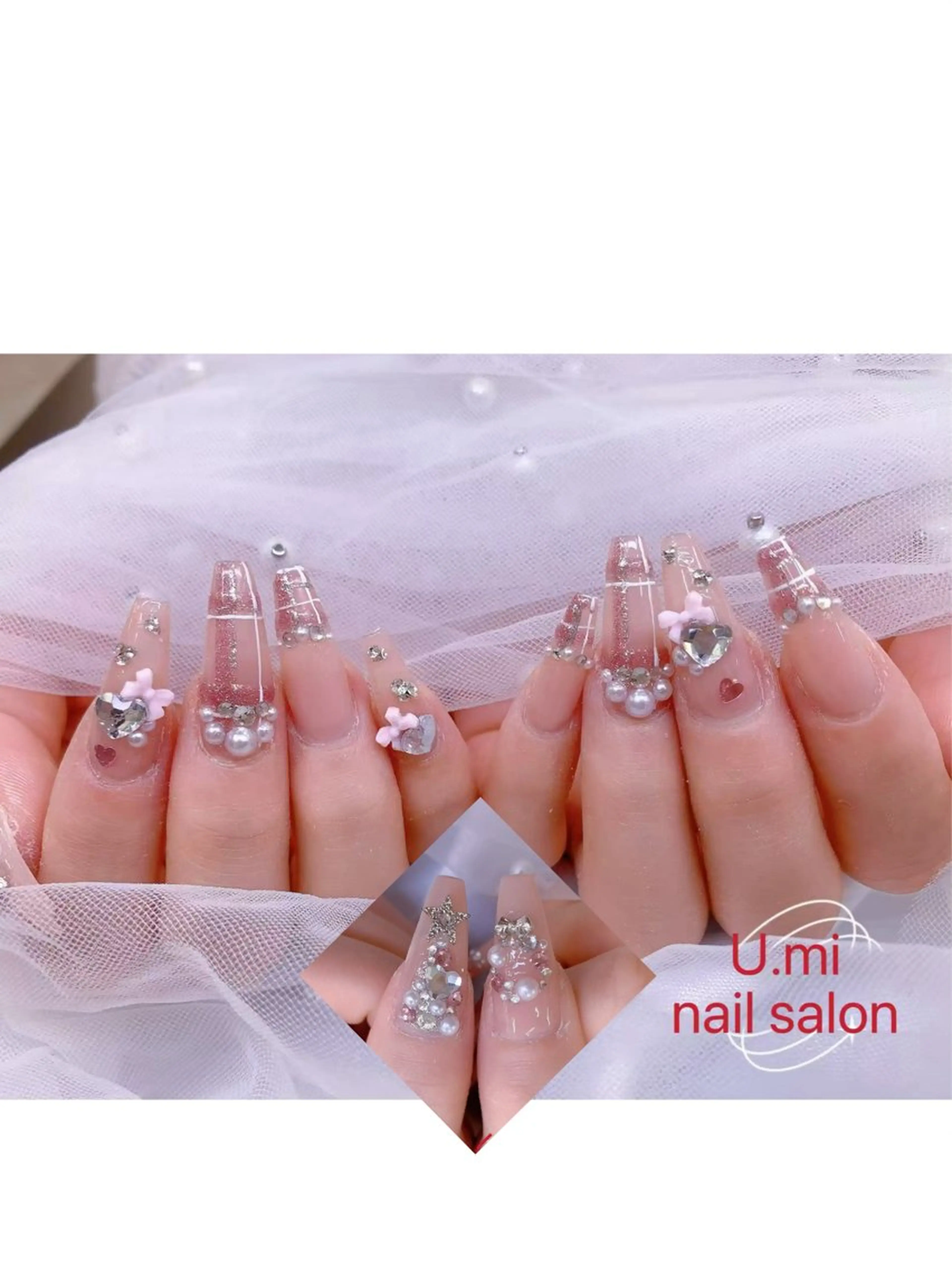 ネイル ボルドー チークネイル 長さ出し フレンチネイル ジェルネイル UMI ネイルサロン新宿🎀のネイルデザイン