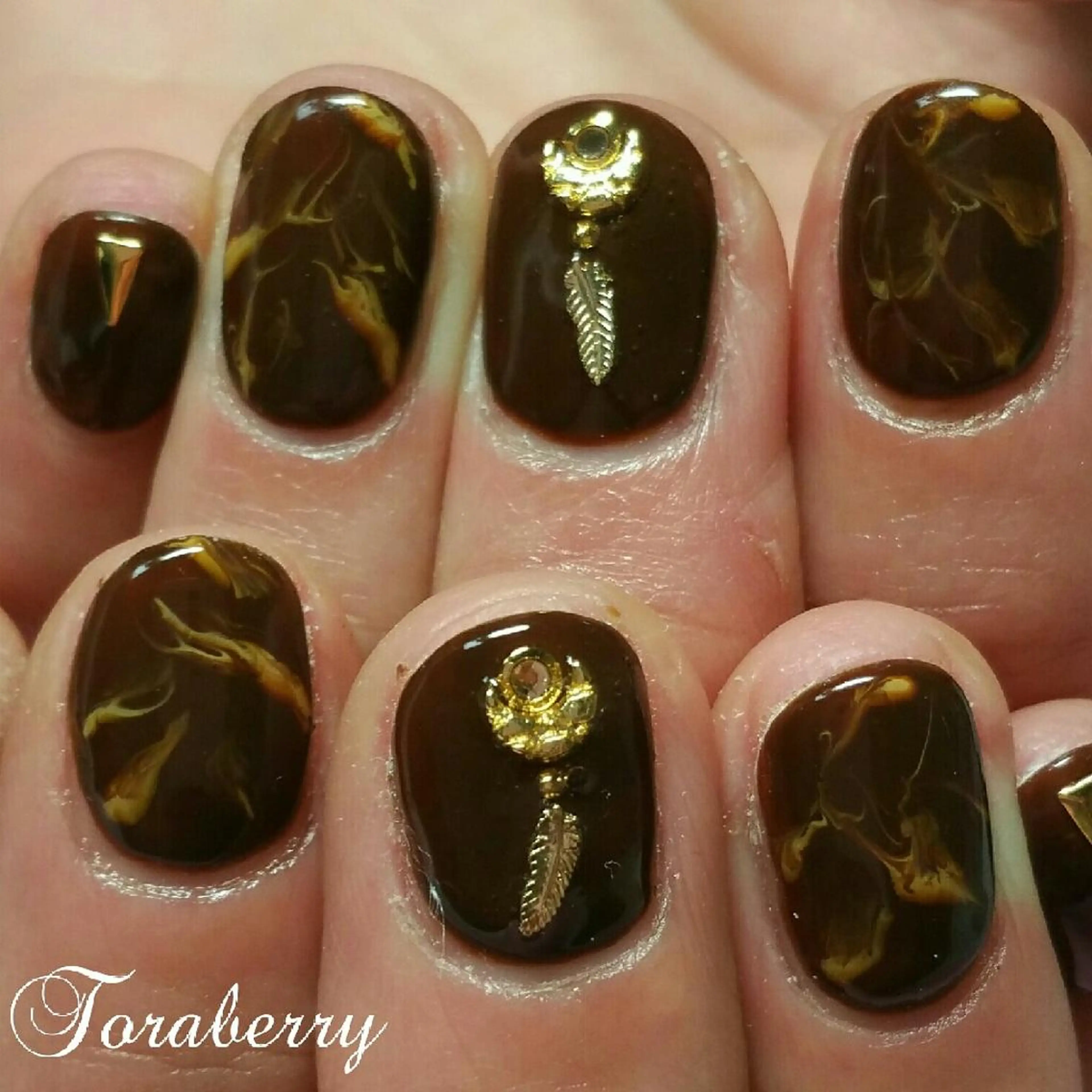 ネイル 大理石ネイル(マーブル) ハンドネイル ネイリスト なつみのネイルデザイン