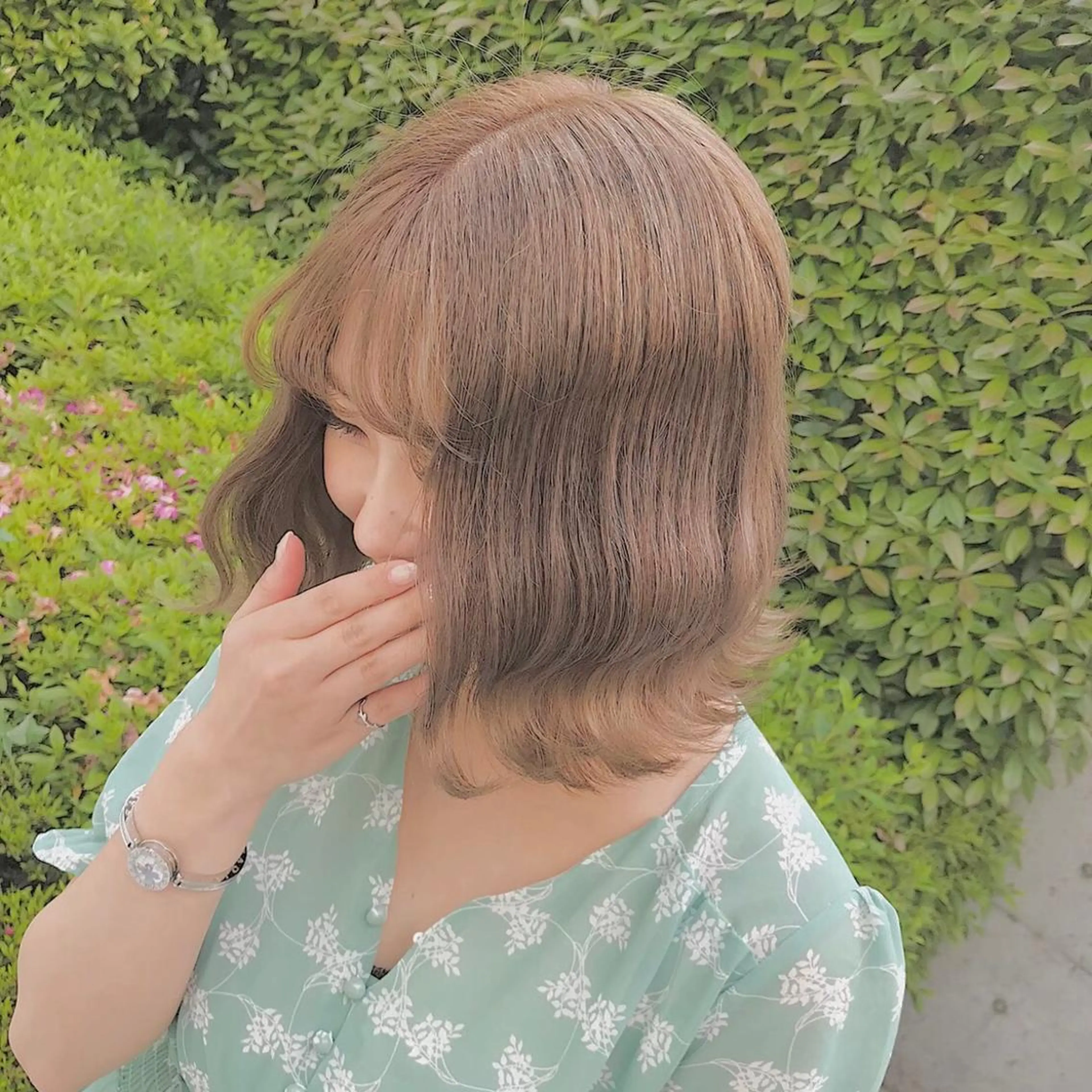 ミディアム カラー ヘアアレンジ メンズ キッズ カット ヘアカラー トリートメント SALOWIN所属・ハイトーン美容師 MASATOのヘアスタイル