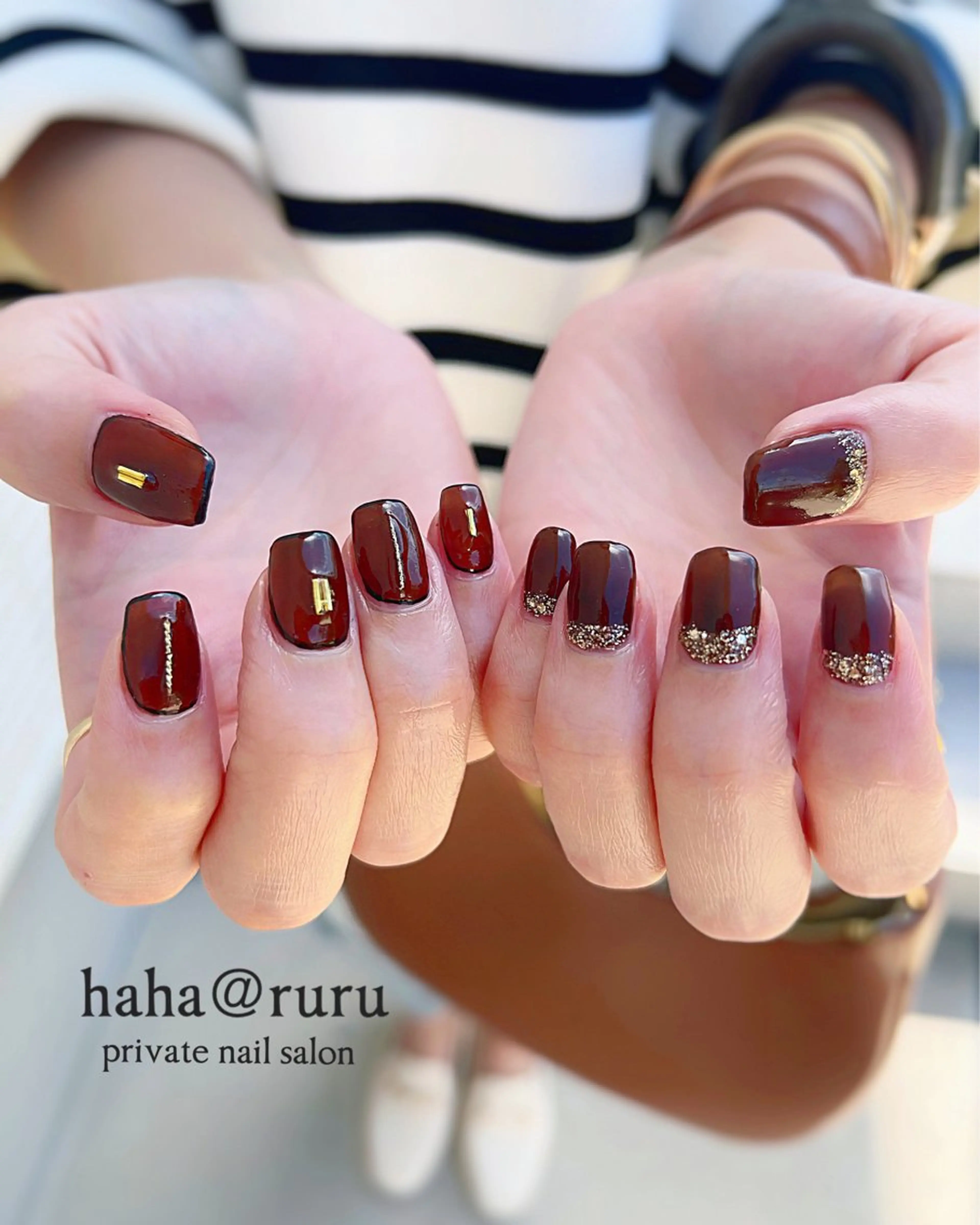 ネイル 持ち込み haha@ ruruのネイルデザイン