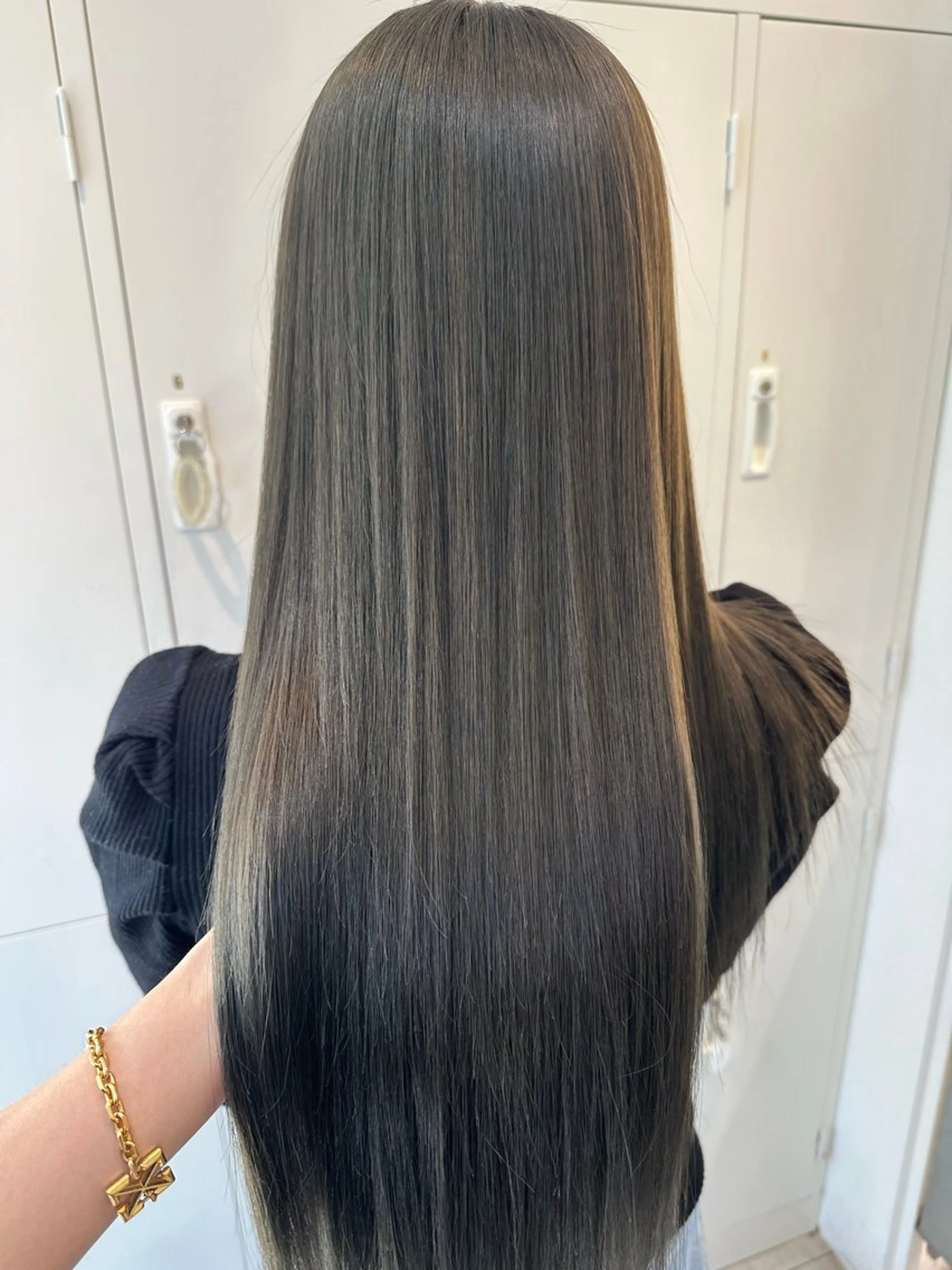 ロング 髪質改善 トリートメント ヘアカラー トリートメント 中村 かおりのヘアスタイル