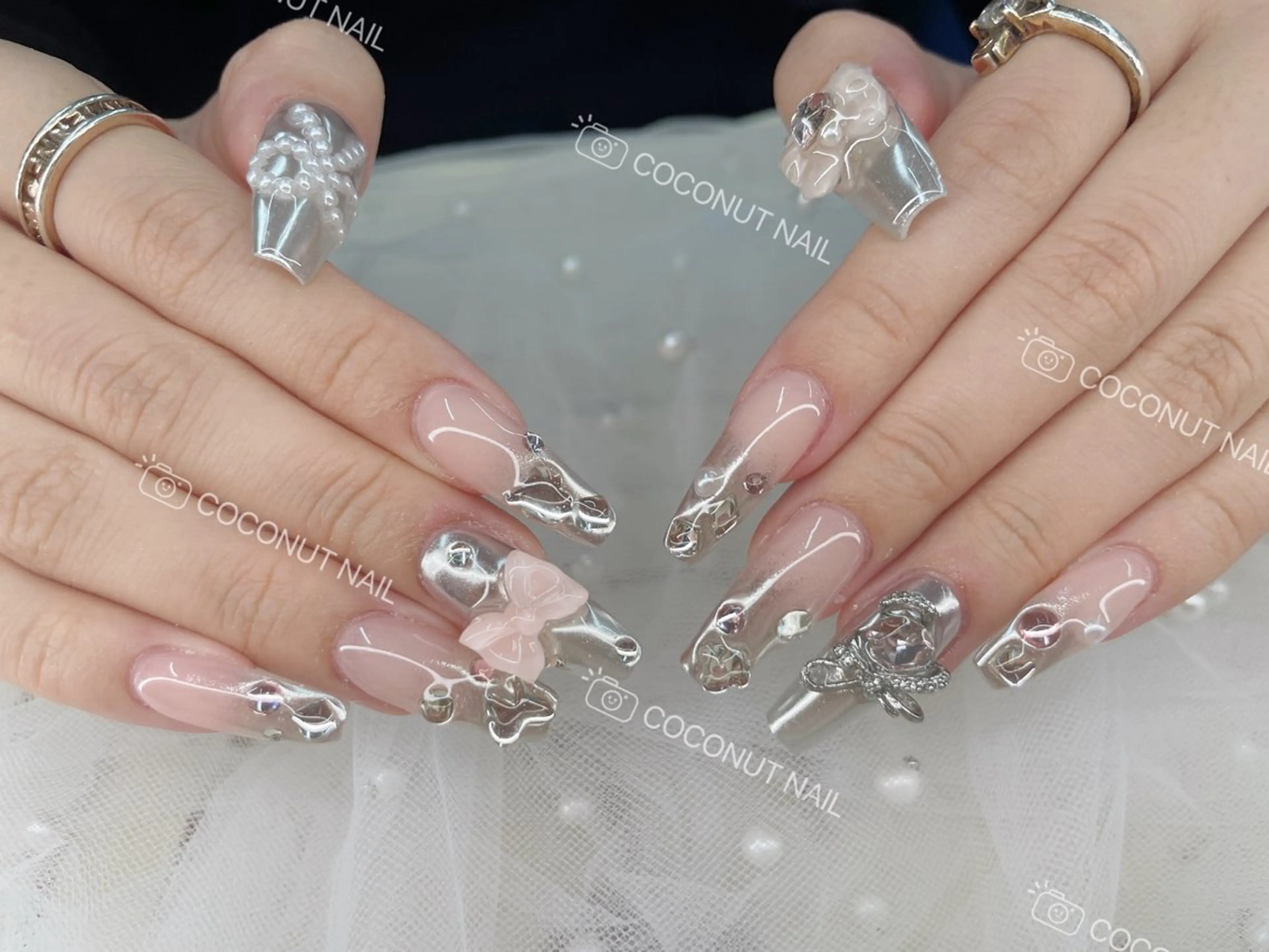 ネイル ハンドネイル 神田 ココナッツのネイルデザイン