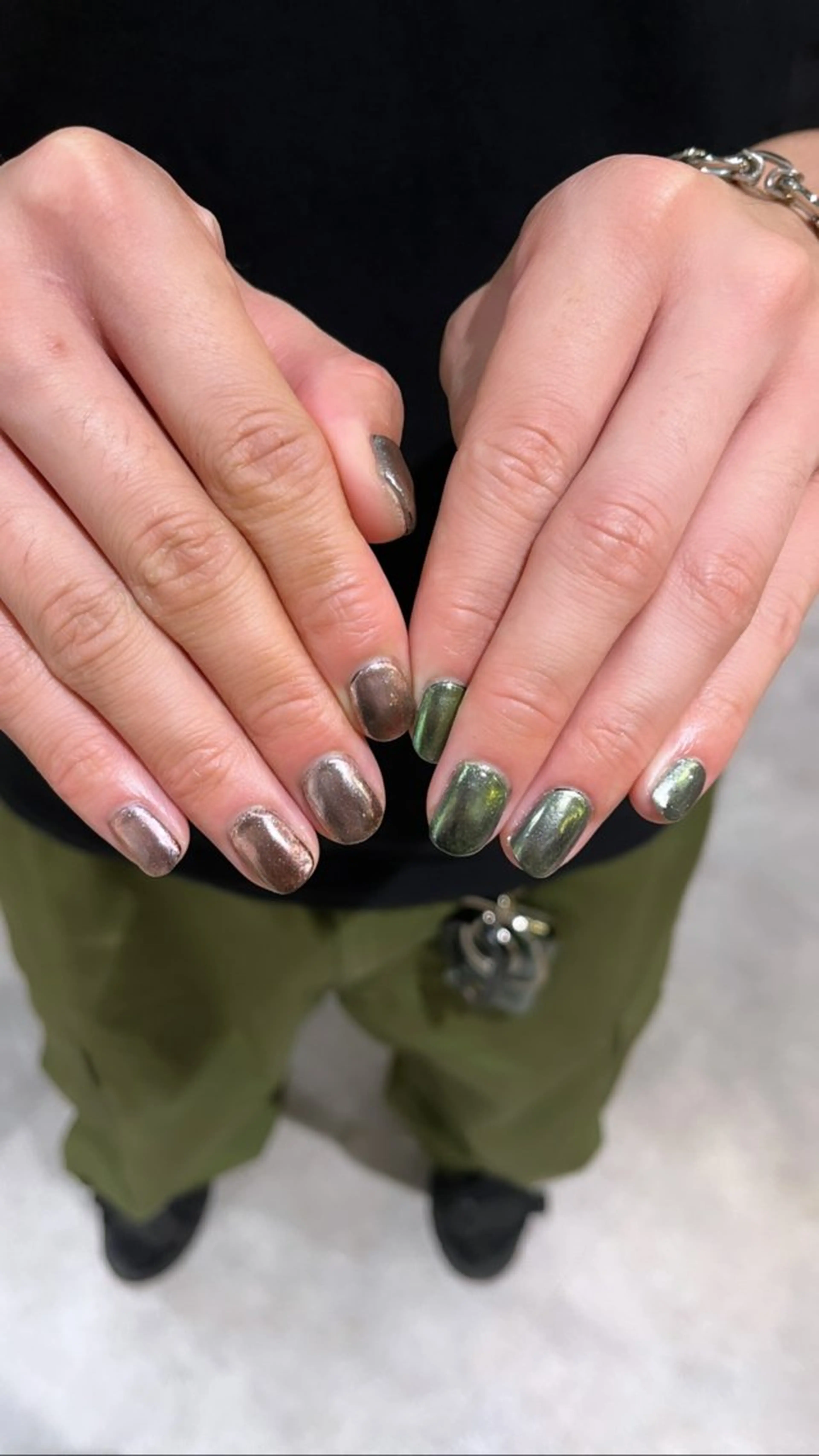 【🪞ミラーネイル🪞⚡️】メンズも大歓迎🙆♀️ハンドorフットの写真