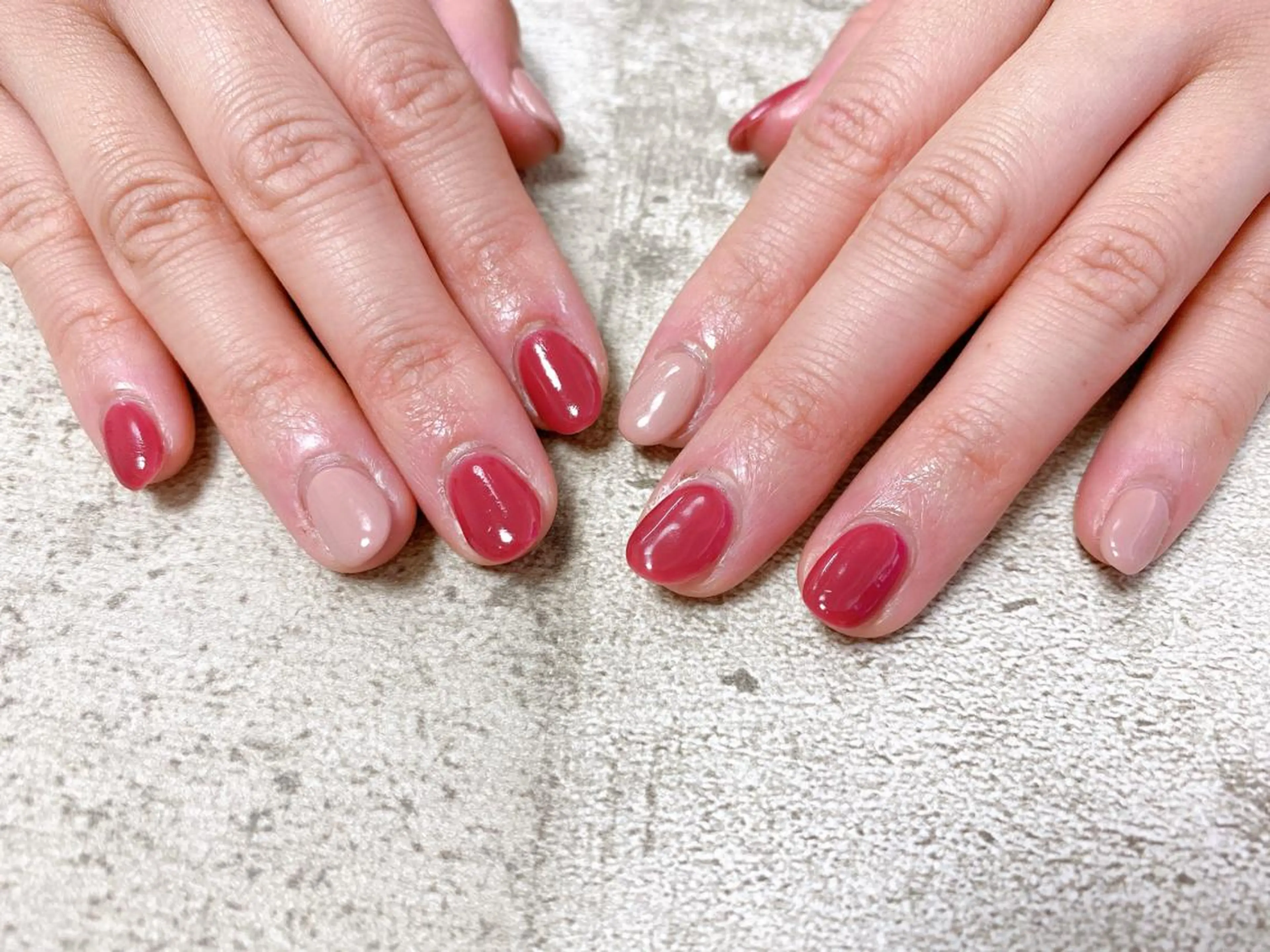 ネイル ワンカラーネイル 春ネイル ハンドネイル Mogu nail 二子玉川のネイルデザイン