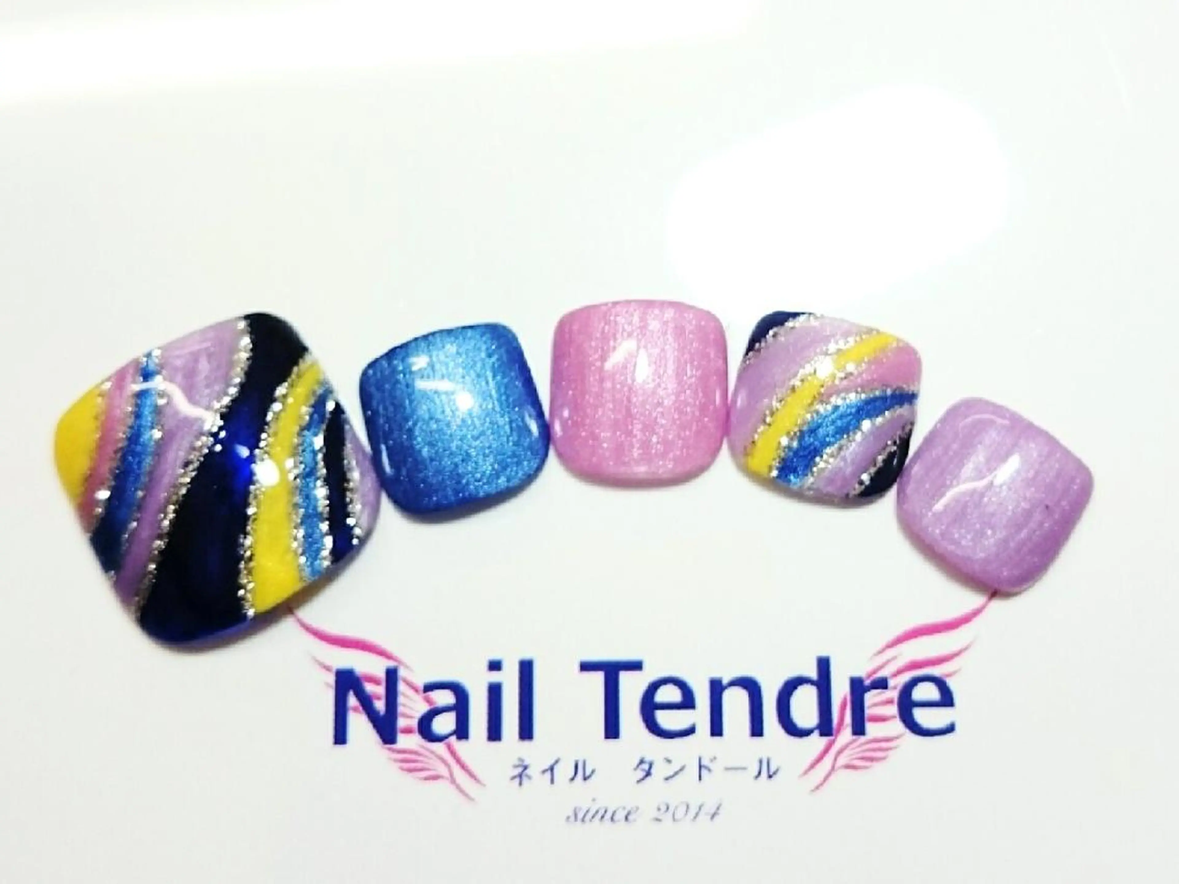 ネイル アートネイル ジェルネイル ソフトジェル ストーンネイル フットネイル Nail  Tendreのネイルデザイン