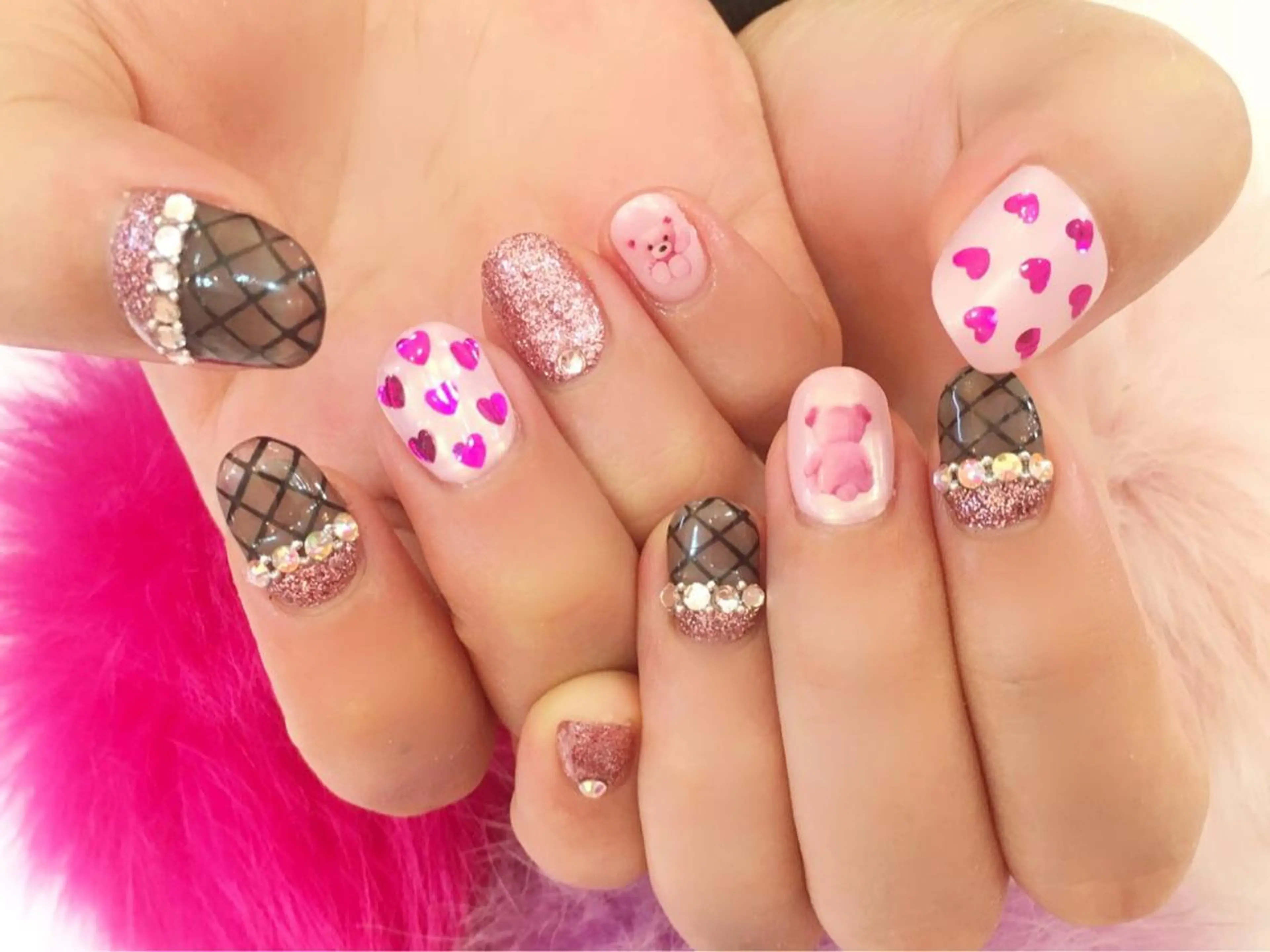 ショート カラー ネイル NAILSGOGO shibuyaのネイルデザイン