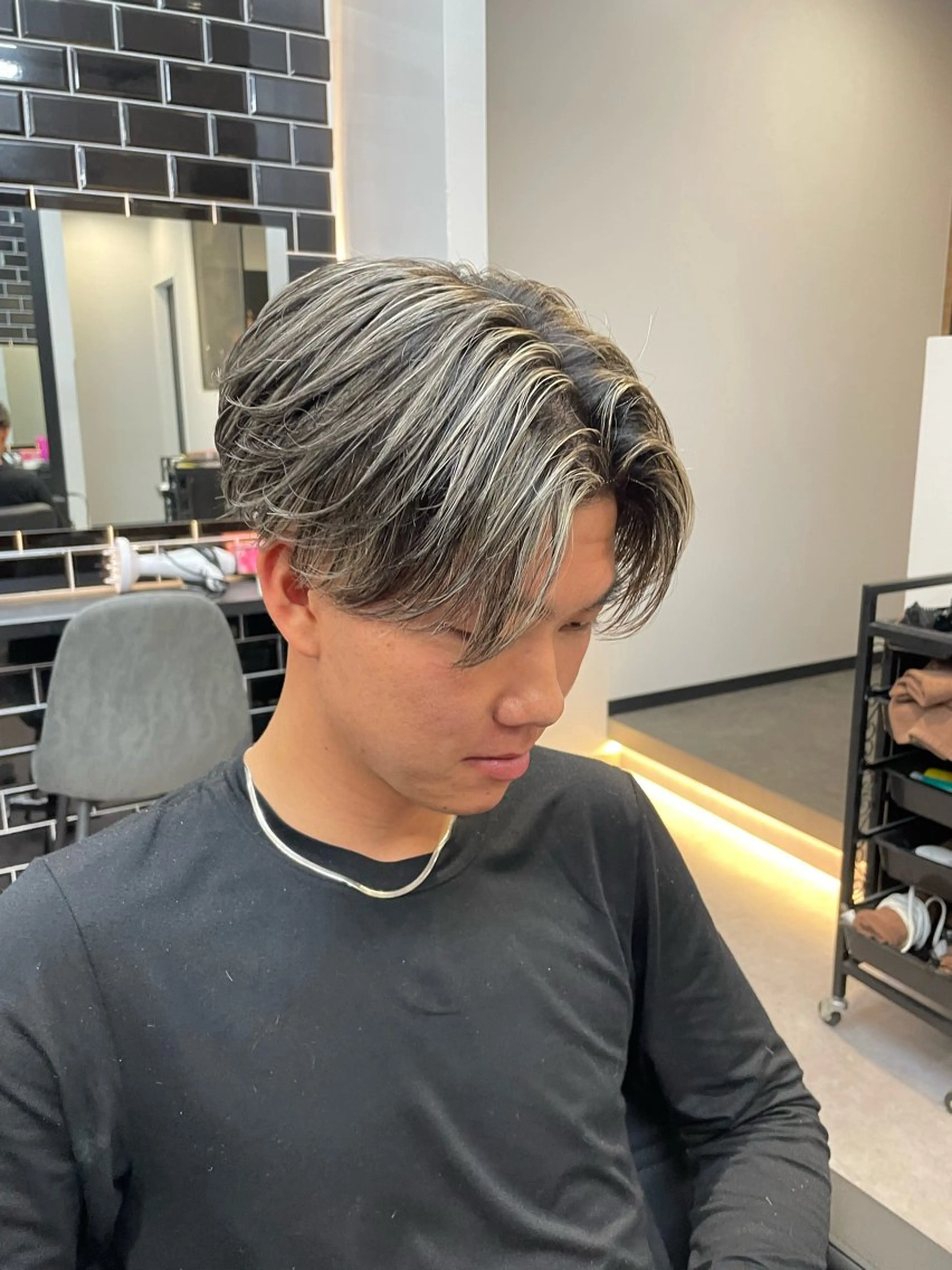 ショート カラー メンズ カット ヘアカラー 【men's Lapis横浜】海人のヘアスタイル