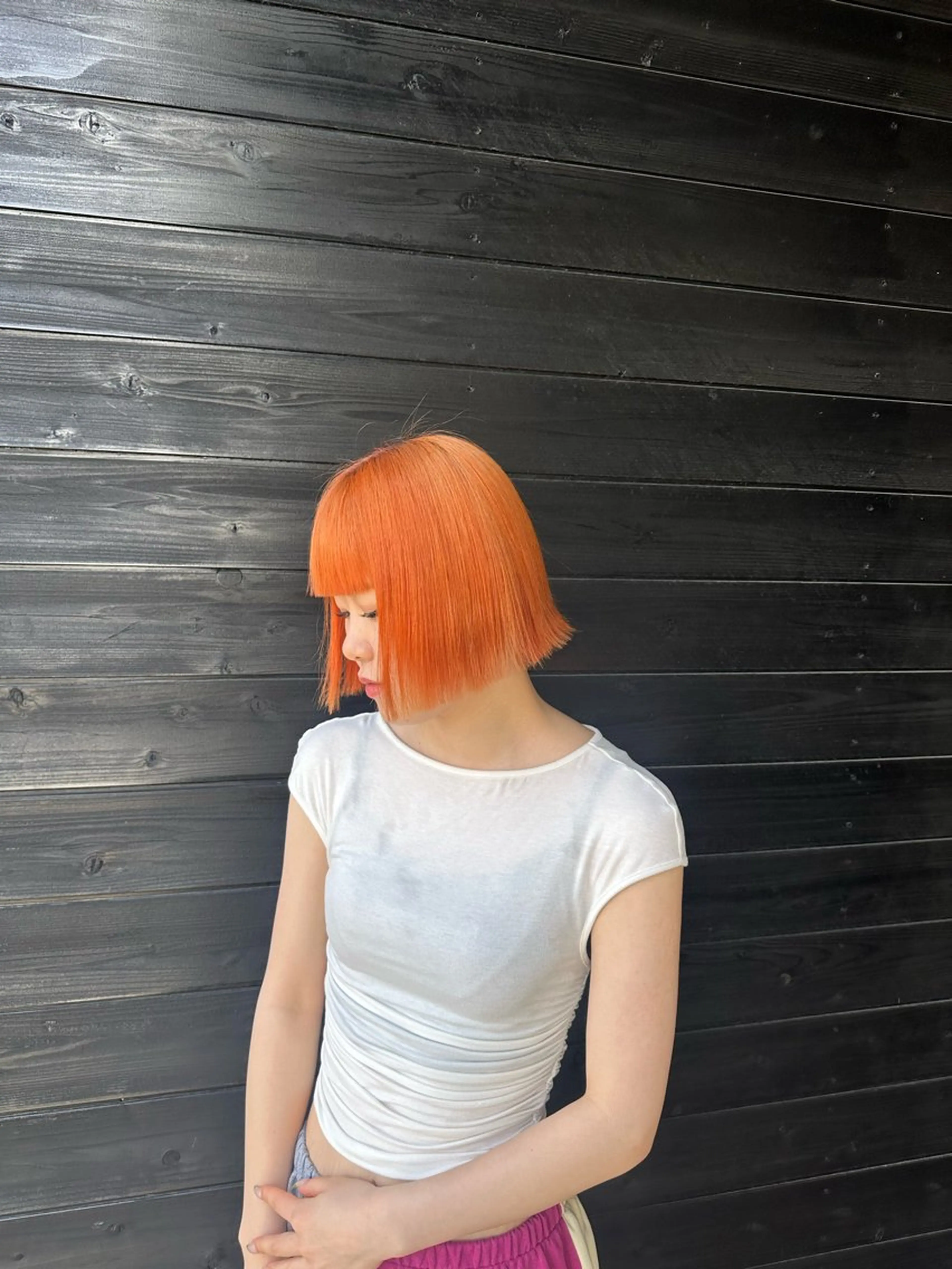 ショート ヘアカラー 大羽 晴日のヘアスタイル