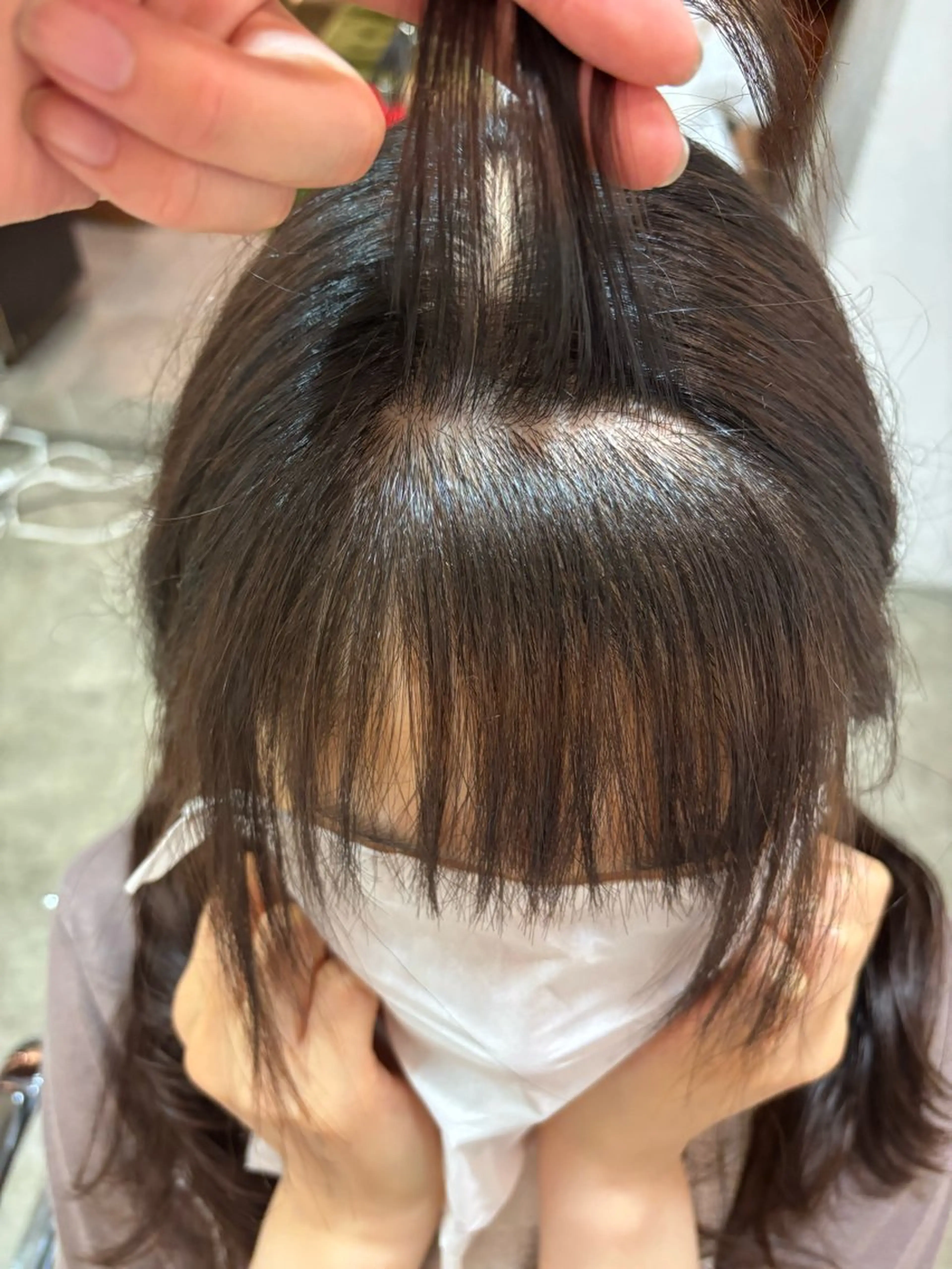 ミディアム イナイ ハルカのヘアスタイル