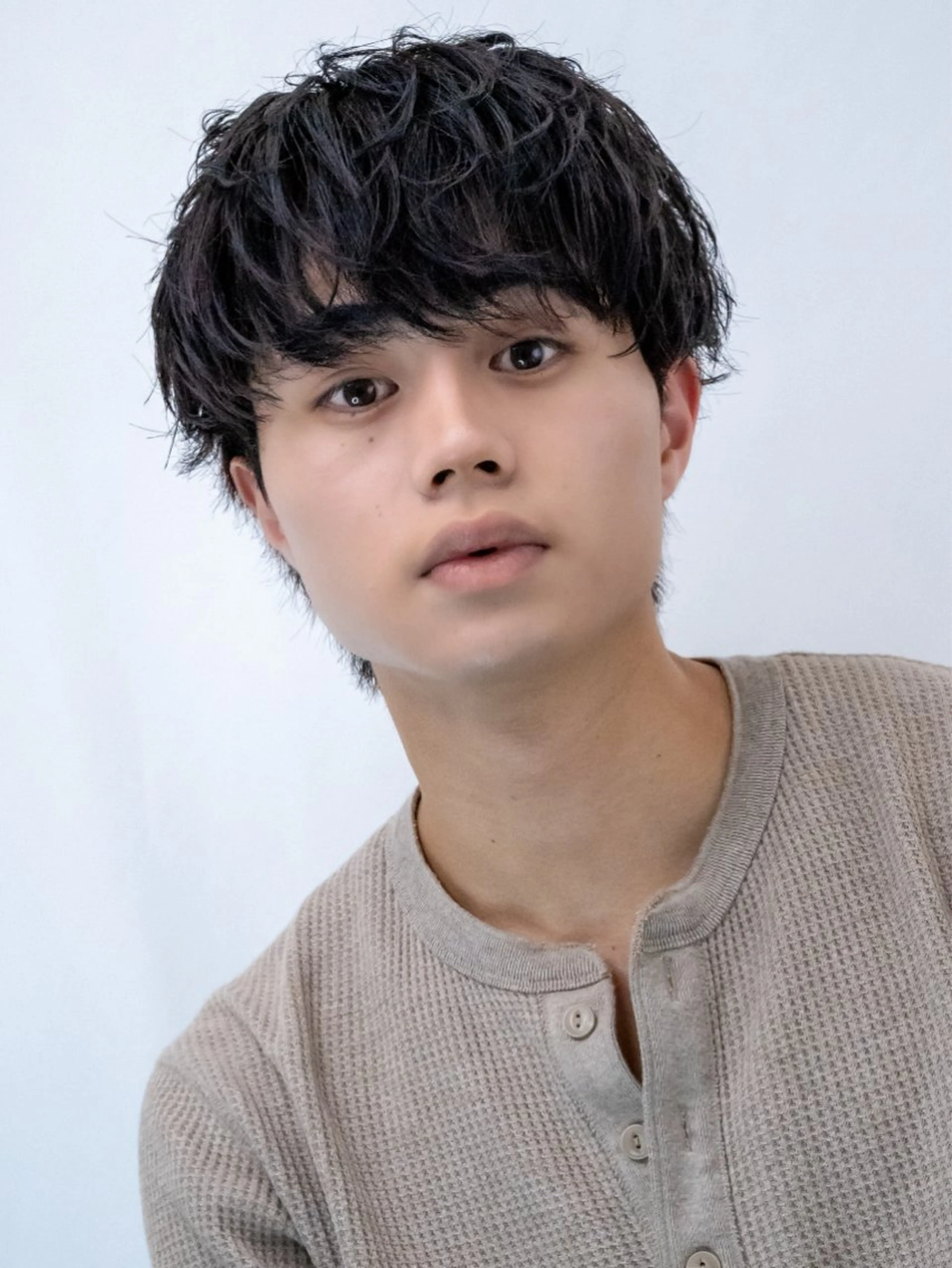 パーマ メンズ フェザーパーマ メンズパーマ 波巻きパーマ 波巻きスパイラル 近藤剛　浦和のヘアスタイル