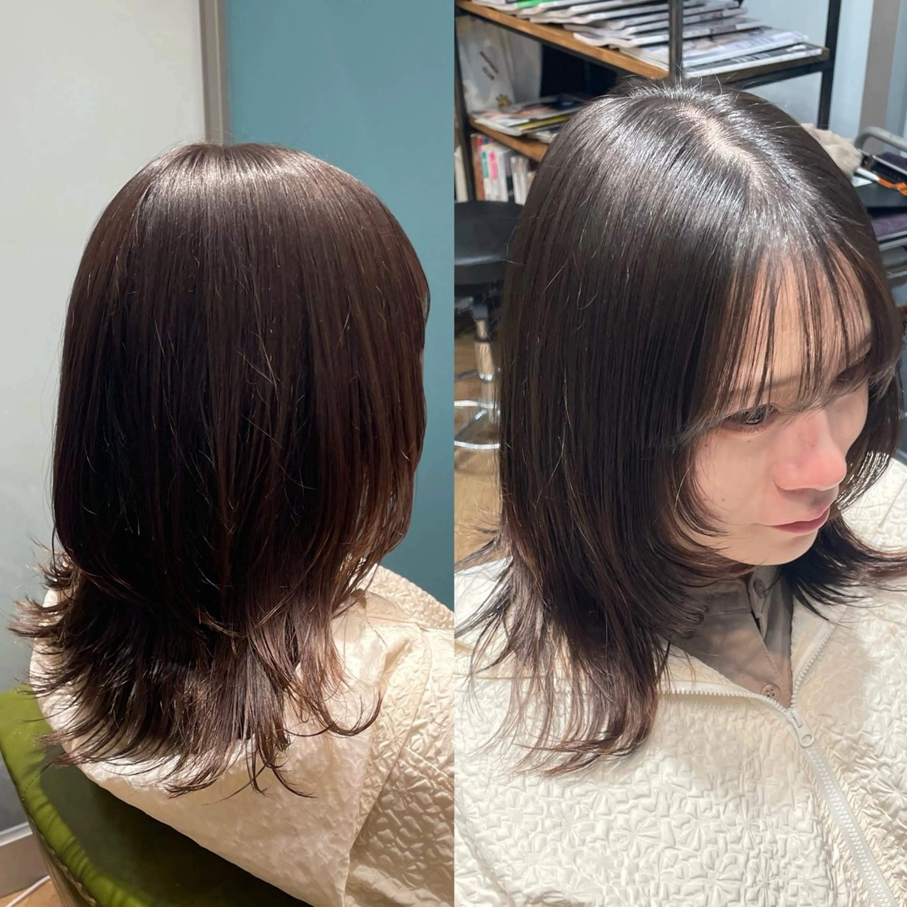 ミディアム 服部 未夢のヘアスタイル