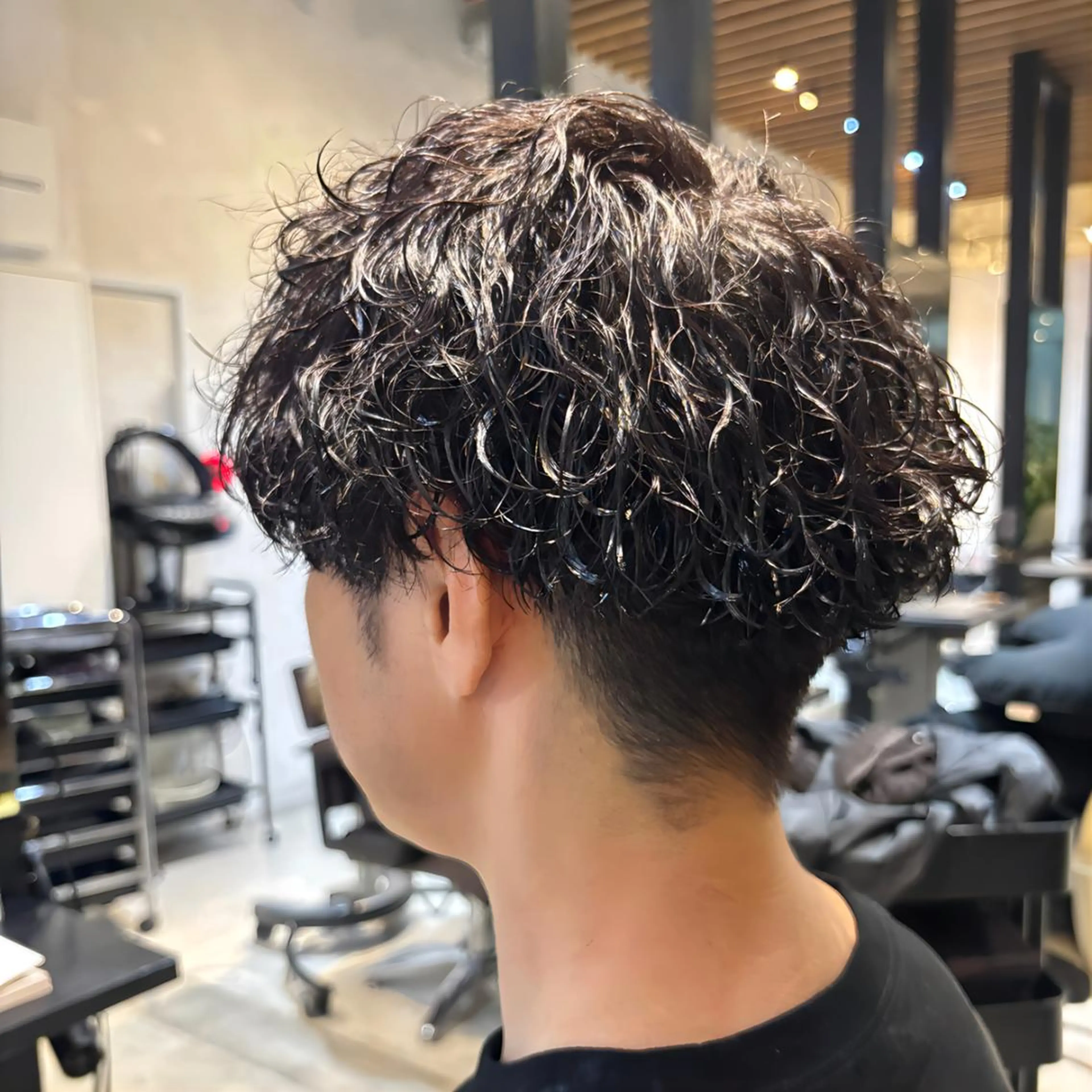 ミディアム カット パーマ ONE.STOP. LABO/メンズのヘアスタイル