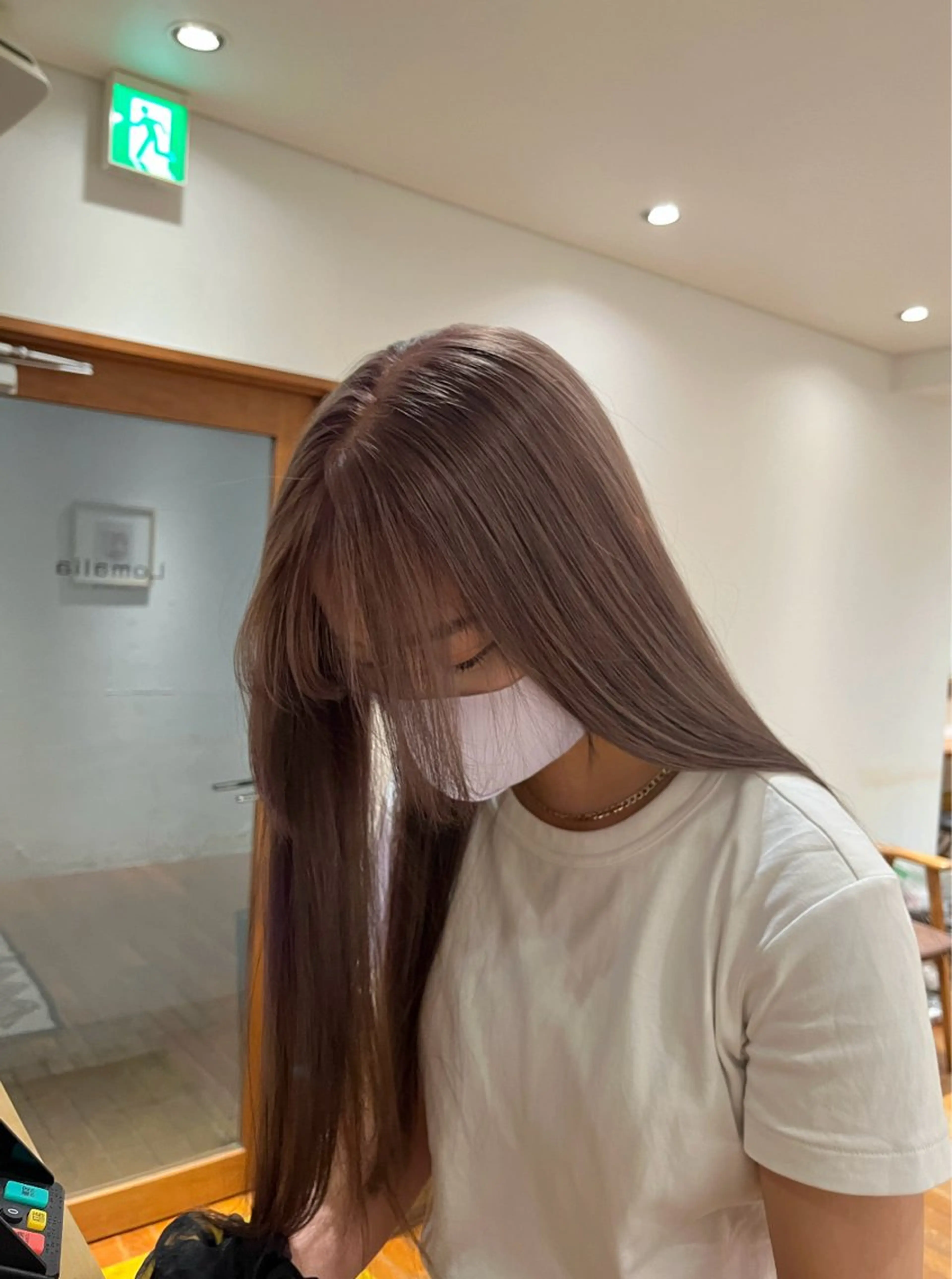 ミディアム カラー カット ヘアカラー トリートメント オリーブ/縮毛♡ Natsuno🩰のヘアスタイル